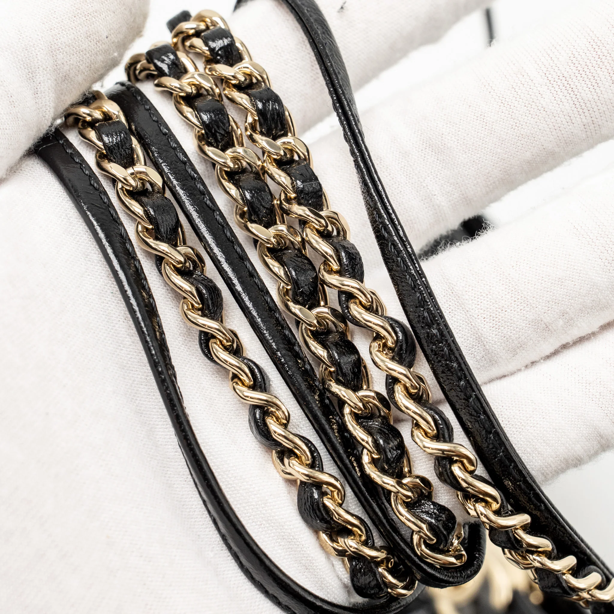 Chanel Mini 31 Bag Shiny Lambskin Black LGHW (microchip) - Image 16