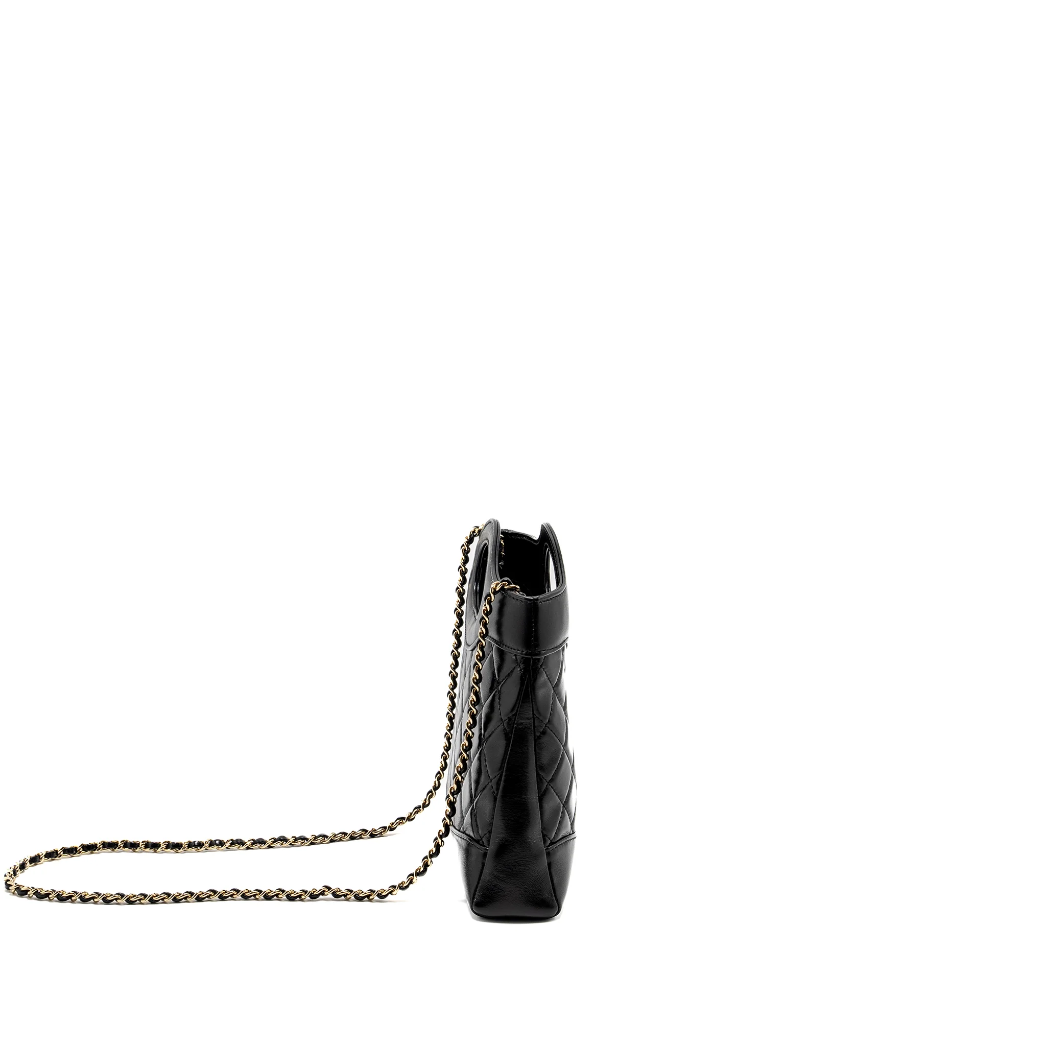 Chanel Mini 31 Bag Shiny Lambskin Black LGHW (Microchip) - Image 3