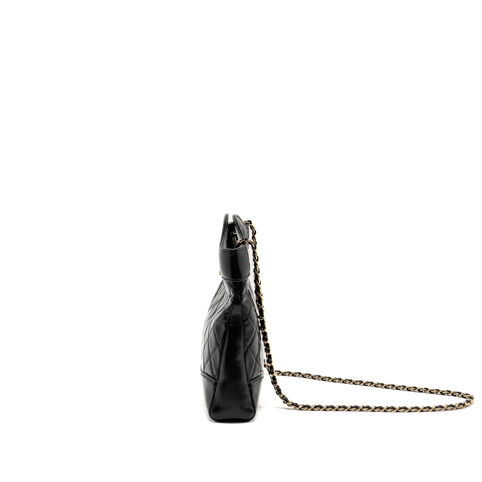 Chanel mini 31 bag shiny lambskin black LGHW (microchip) - Image 4