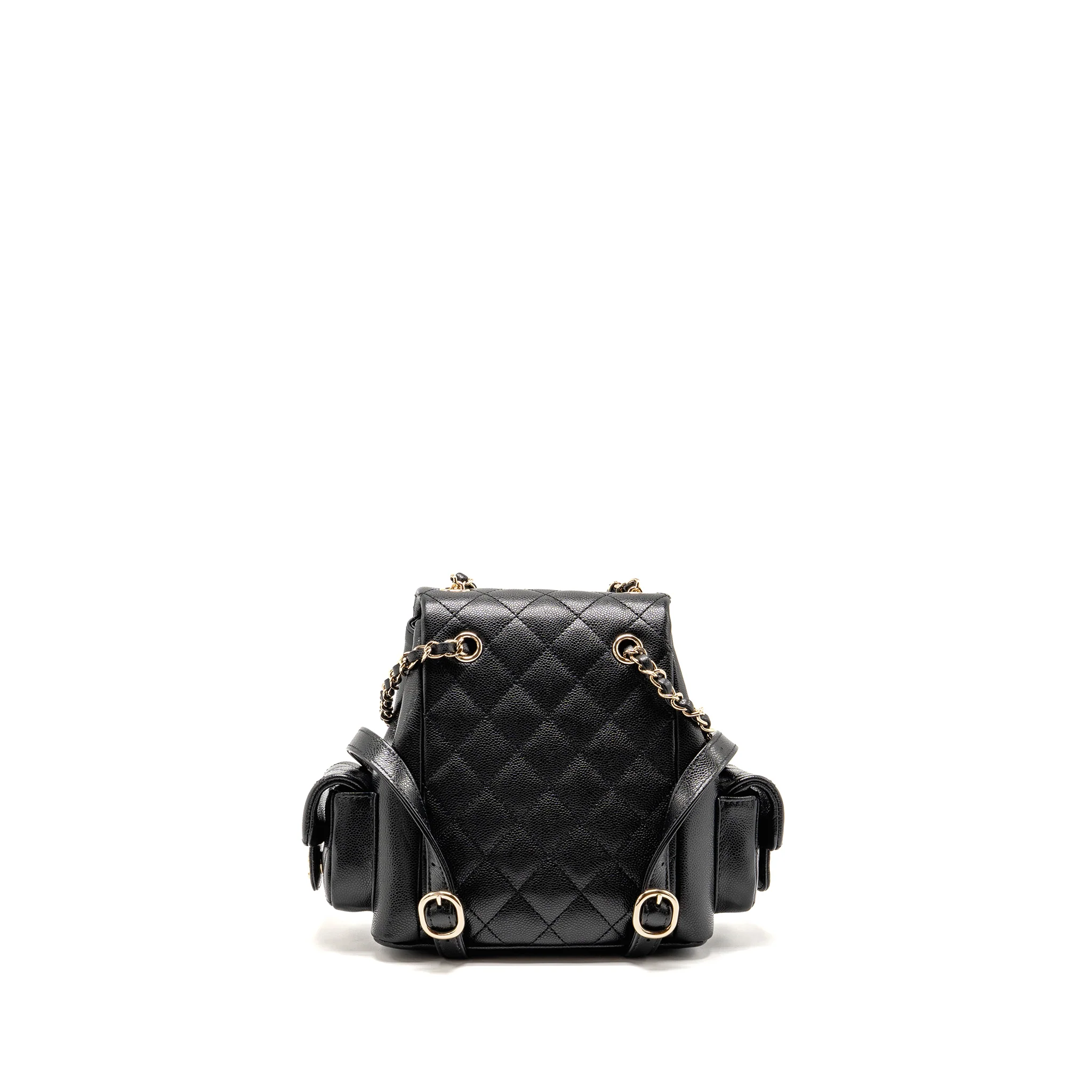 Chanel Small Duma Backpack Caviar Black LGHW (Microchip) - Image 2