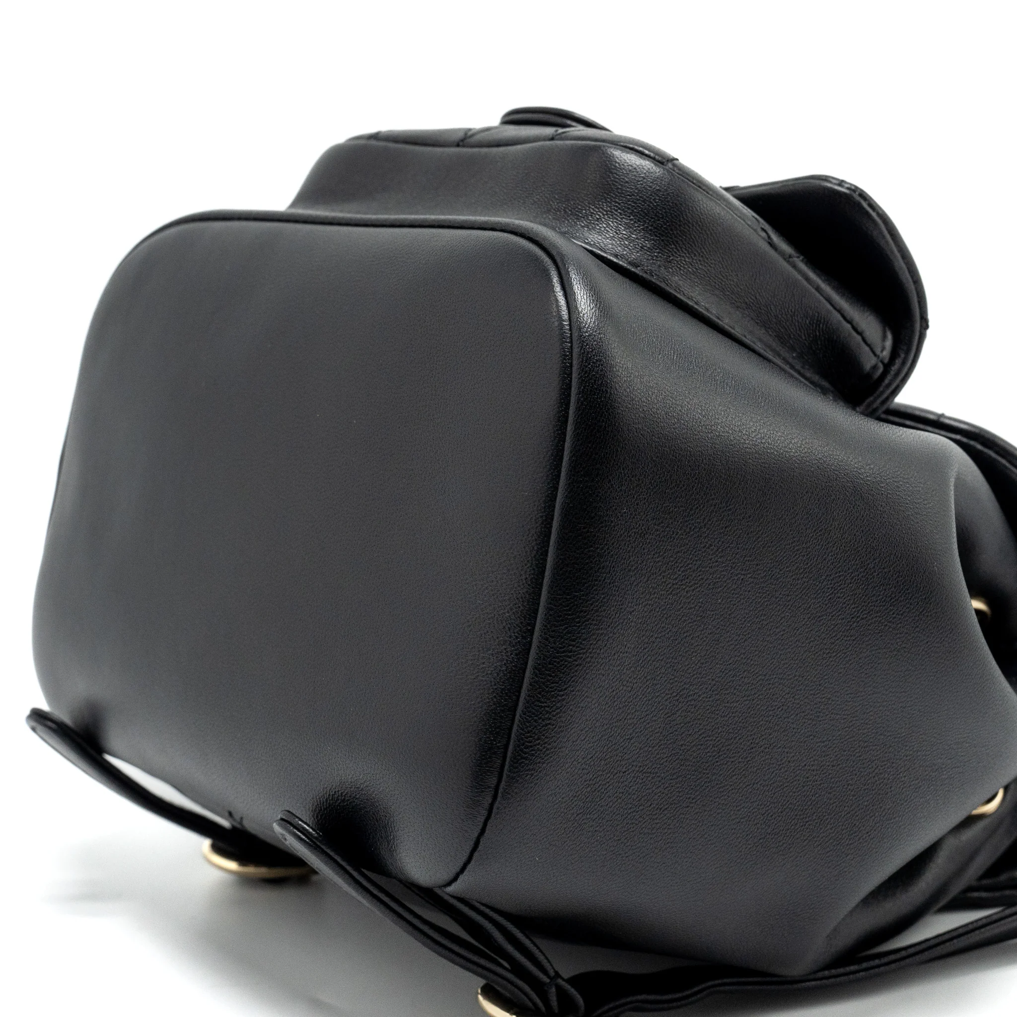 Chanel mini Duma backpack Lambskin black LGHW (microchip) - Image 7