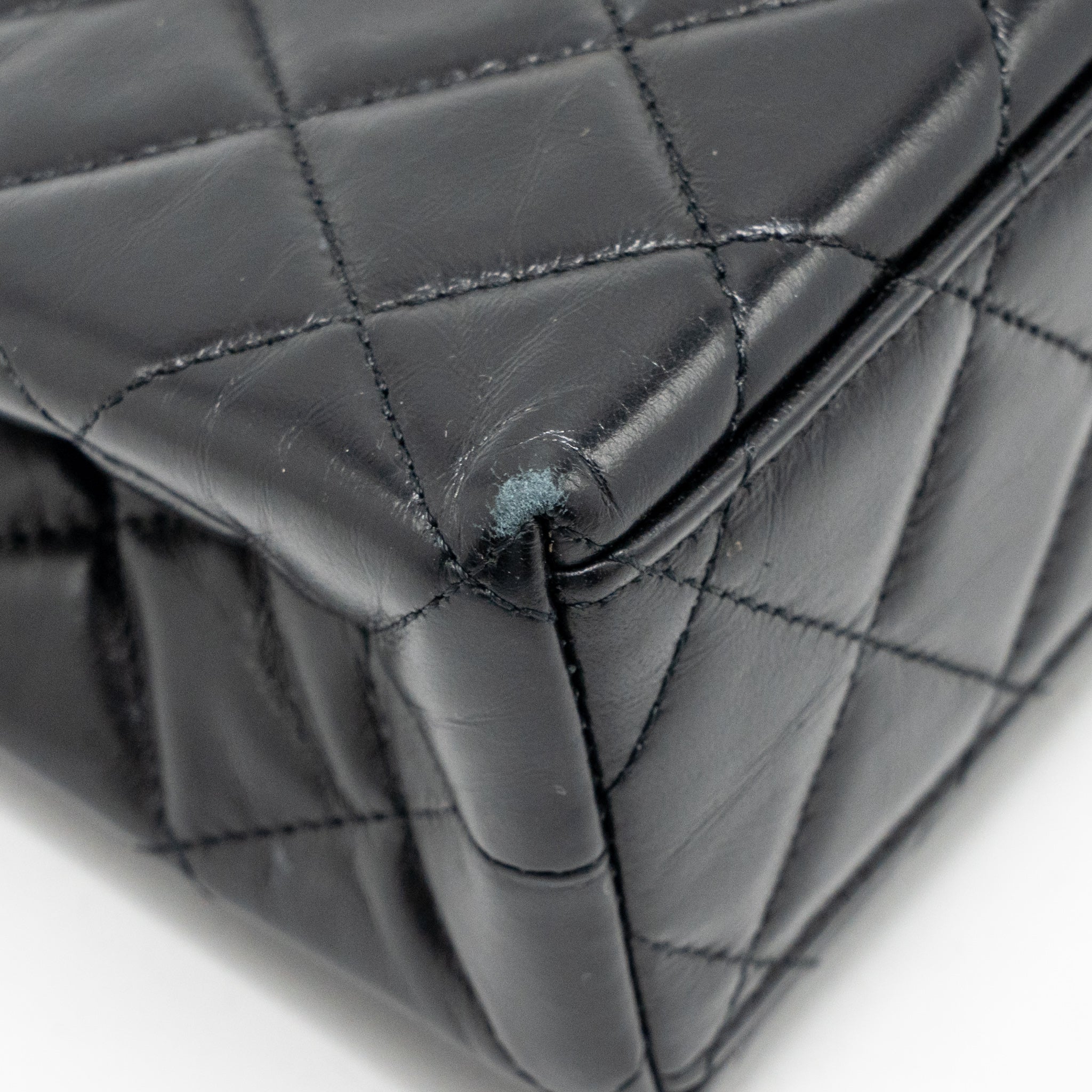 Chanel Mini Kelly Shopping Tote Bag Calfskin Black GHW (Microchip) - Image 9