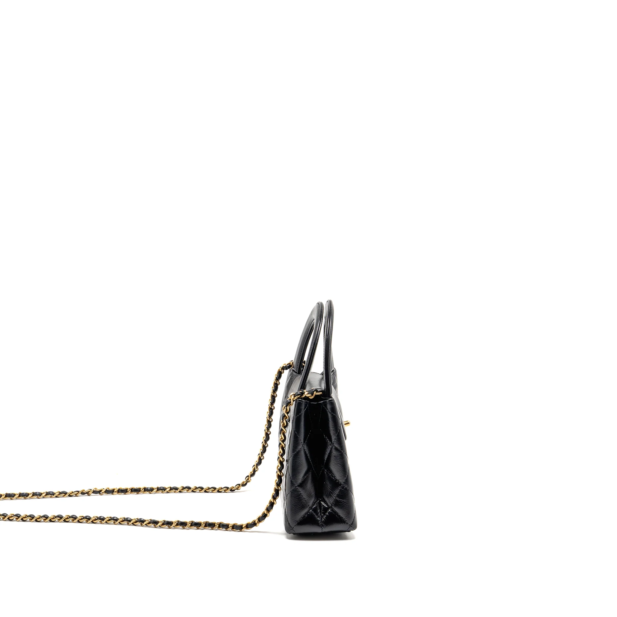 Chanel Mini Kelly Shopping tote bag calfskin black GHW (microchip) - Image 3
