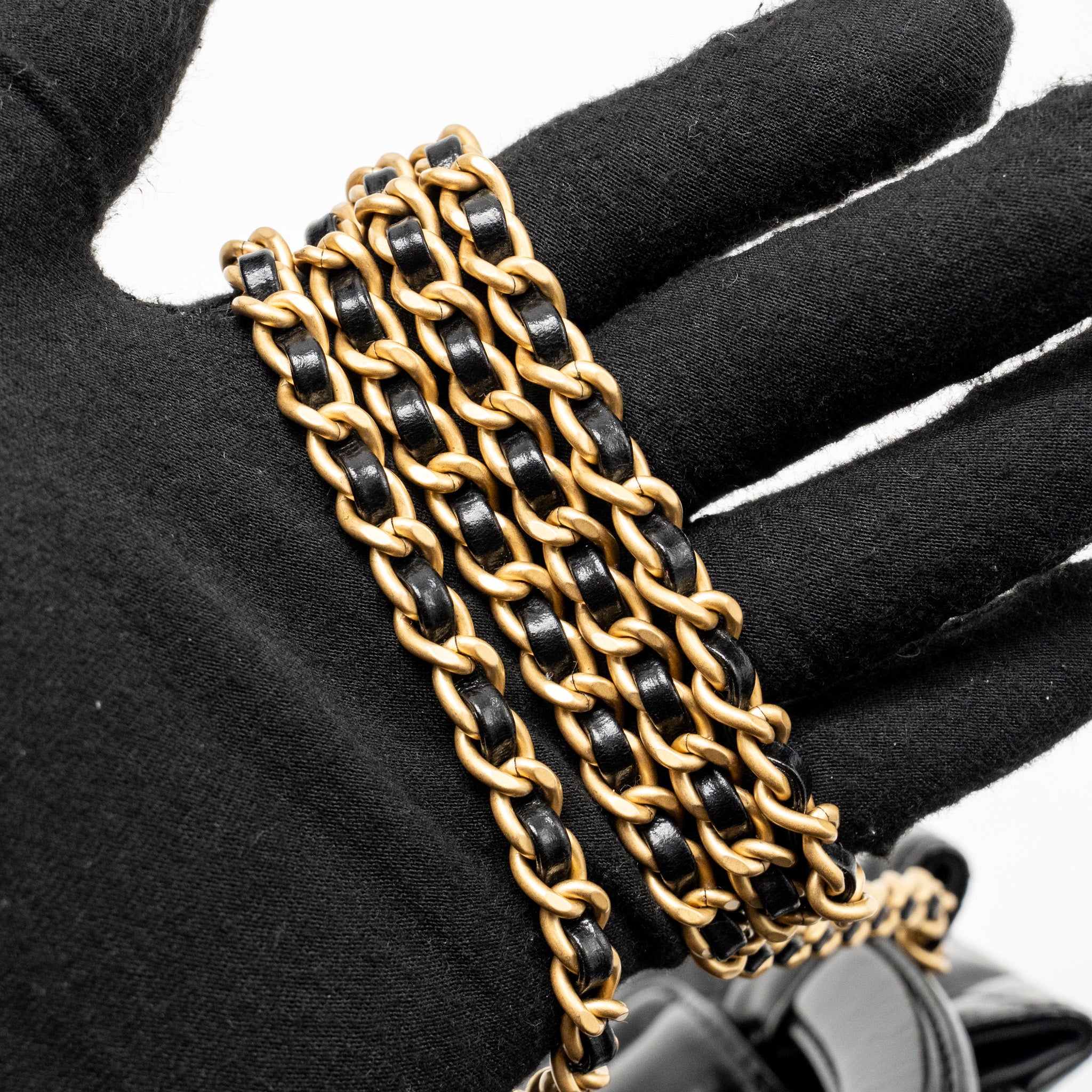 Chanel mini Kelly shopping tote bag shiny calfskin black GHW (microchip) - Image 18