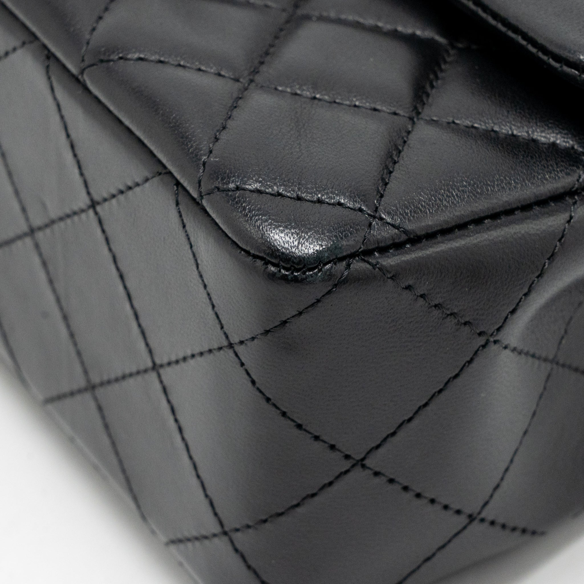 Chanel Mini Rectangular Flap Bag Lambskin Black LGHW (Microchip) - Image 10
