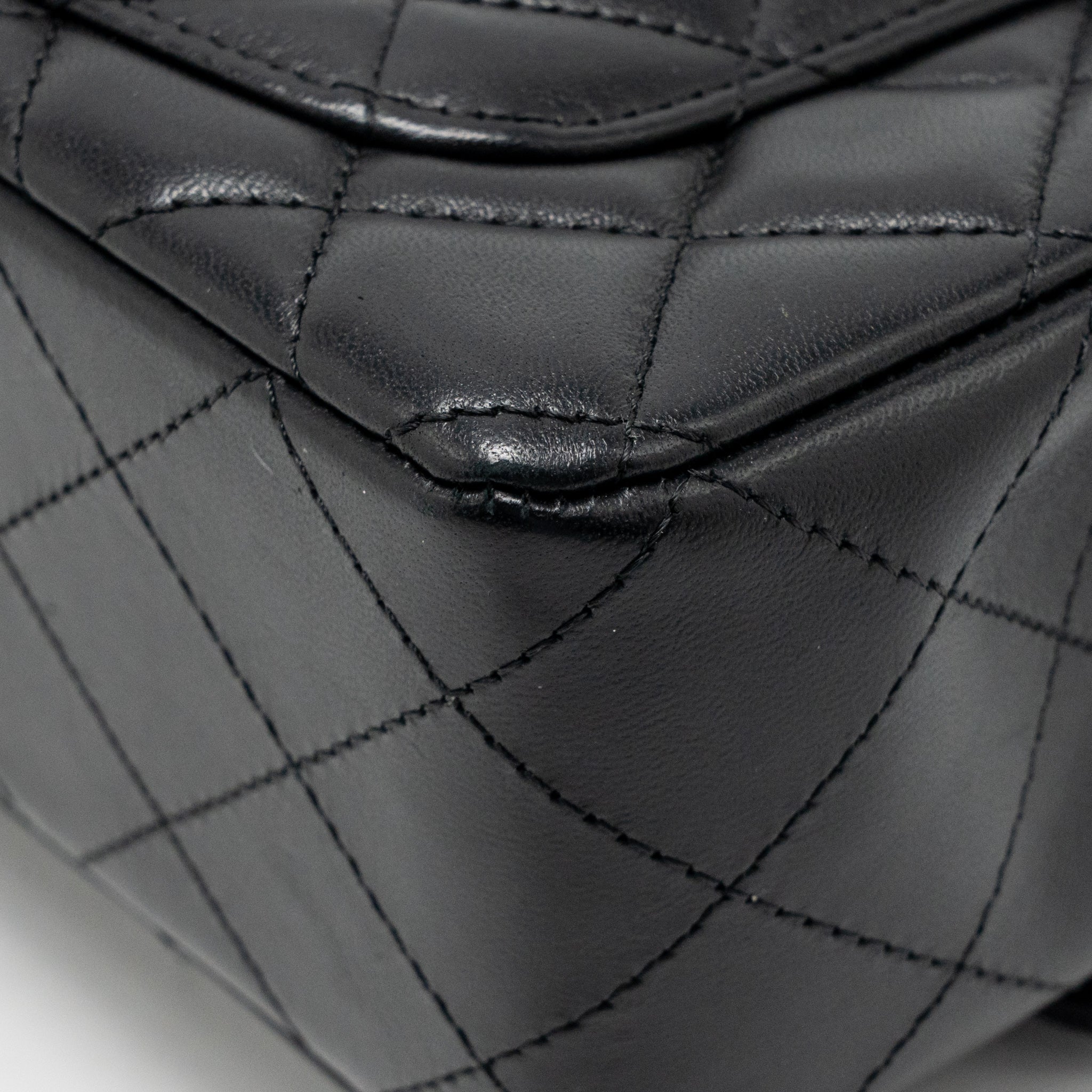 Chanel Mini Rectangular Flap Bag Lambskin Black LGHW (Microchip) - Image 12