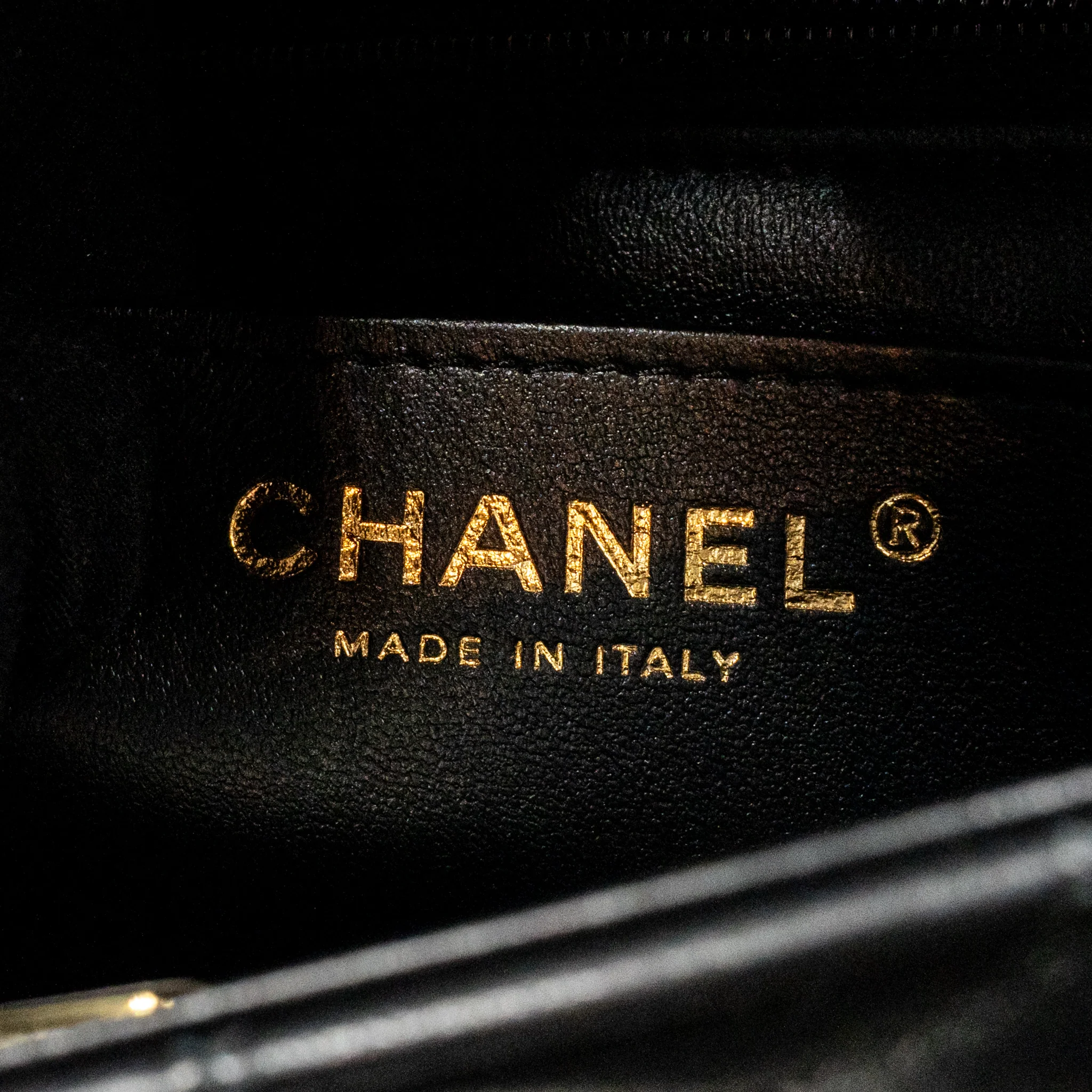 CHANEL Mini Rectangular Flap Bag Lambskin Black RGHW (Microchip) - Image 17