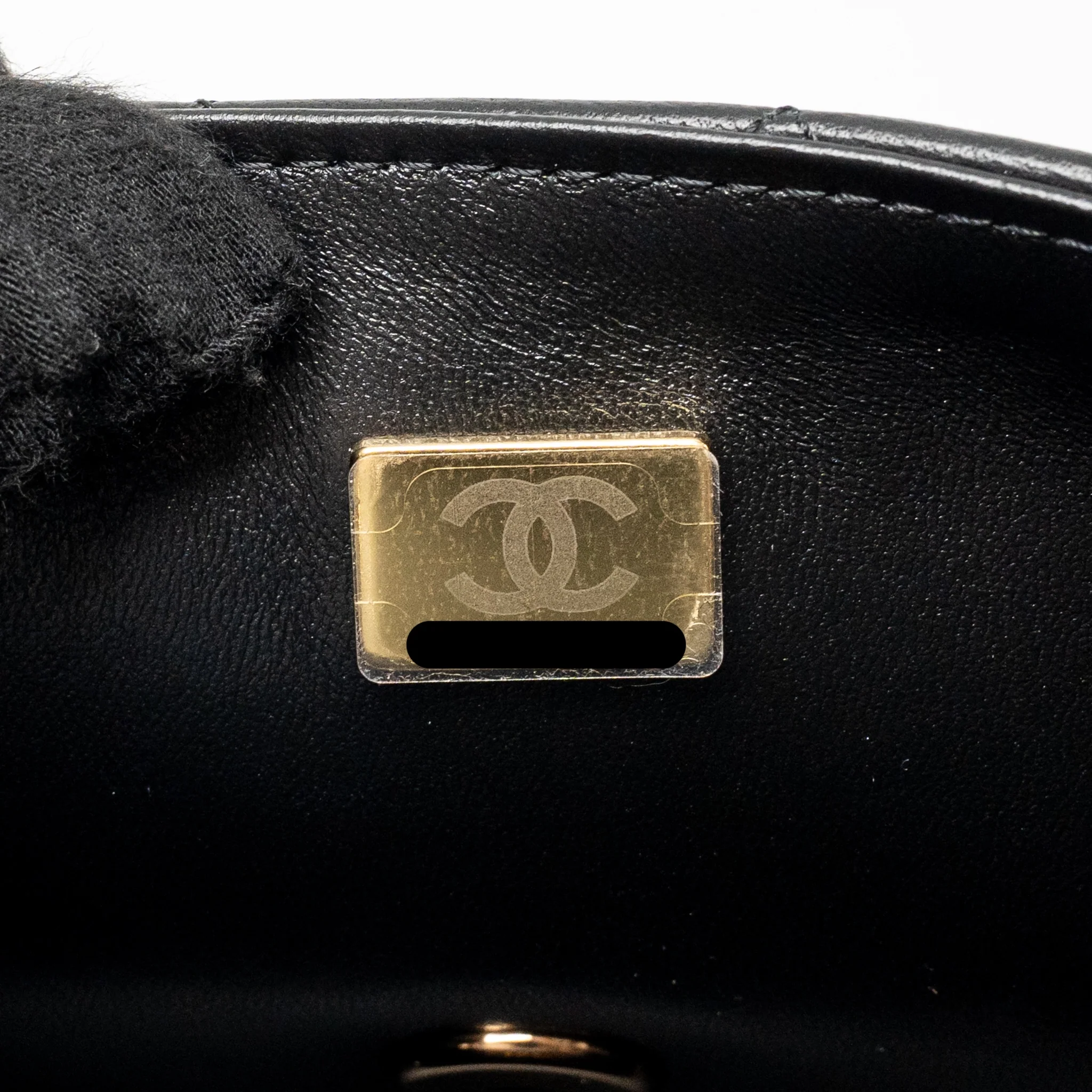 CHANEL Mini Rectangular Flap Bag Lambskin Black RGHW (Microchip) - Image 18