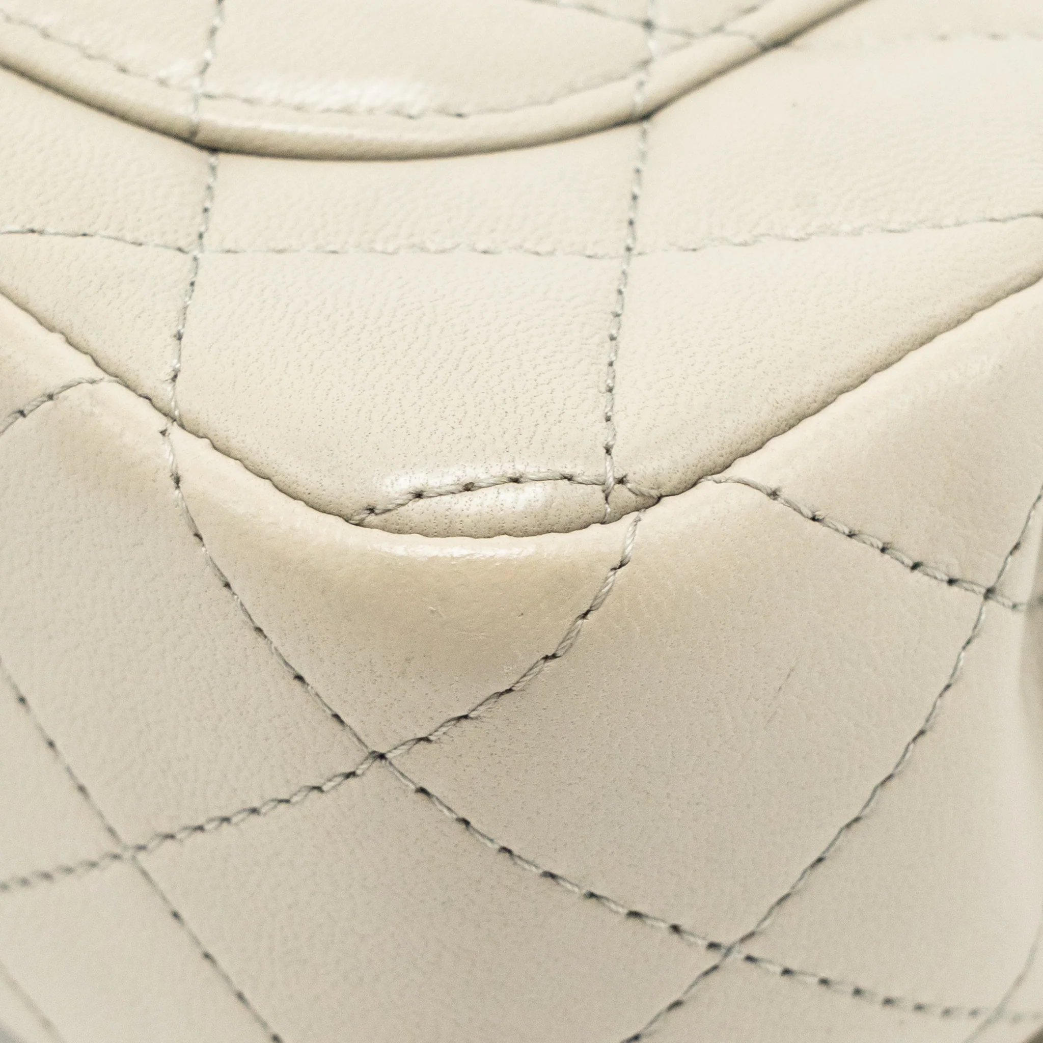 Chanel Mini Rectangular Flap Bag Lambskin Sage Grey LGHW (Microchip) - Image 11