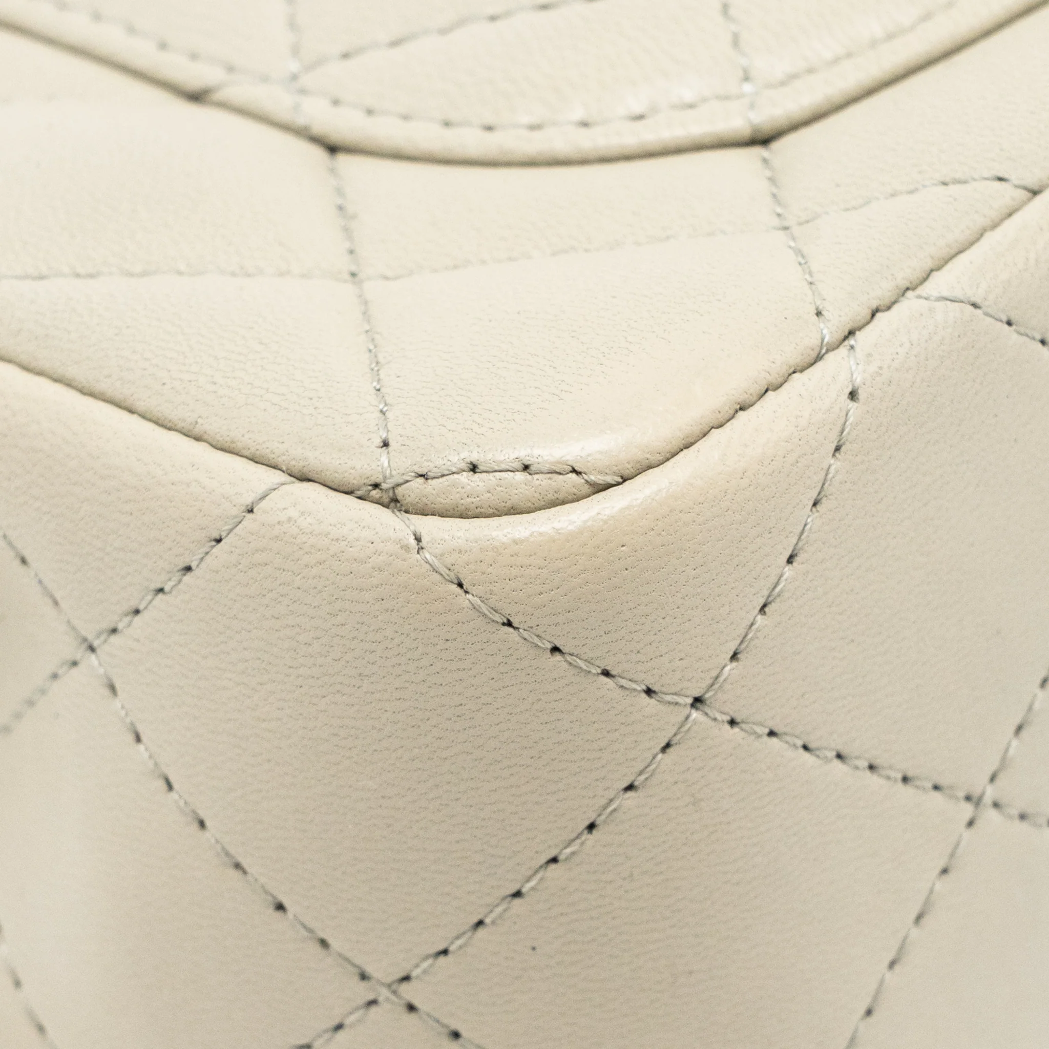 Chanel Mini Rectangular Flap Bag Lambskin Sage Grey LGHW (Microchip) - Image 12