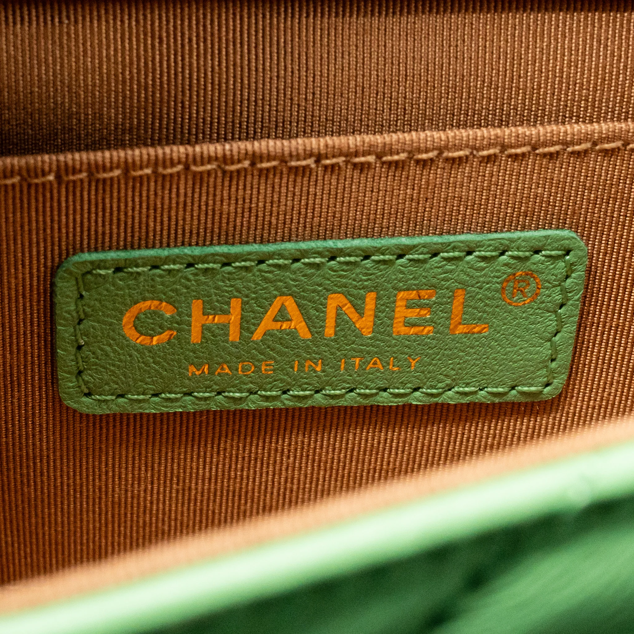 Chanel Mini Scarf Entwined Chain Flap Bag Lambskin Green/Multicolour LGHW - Image 16