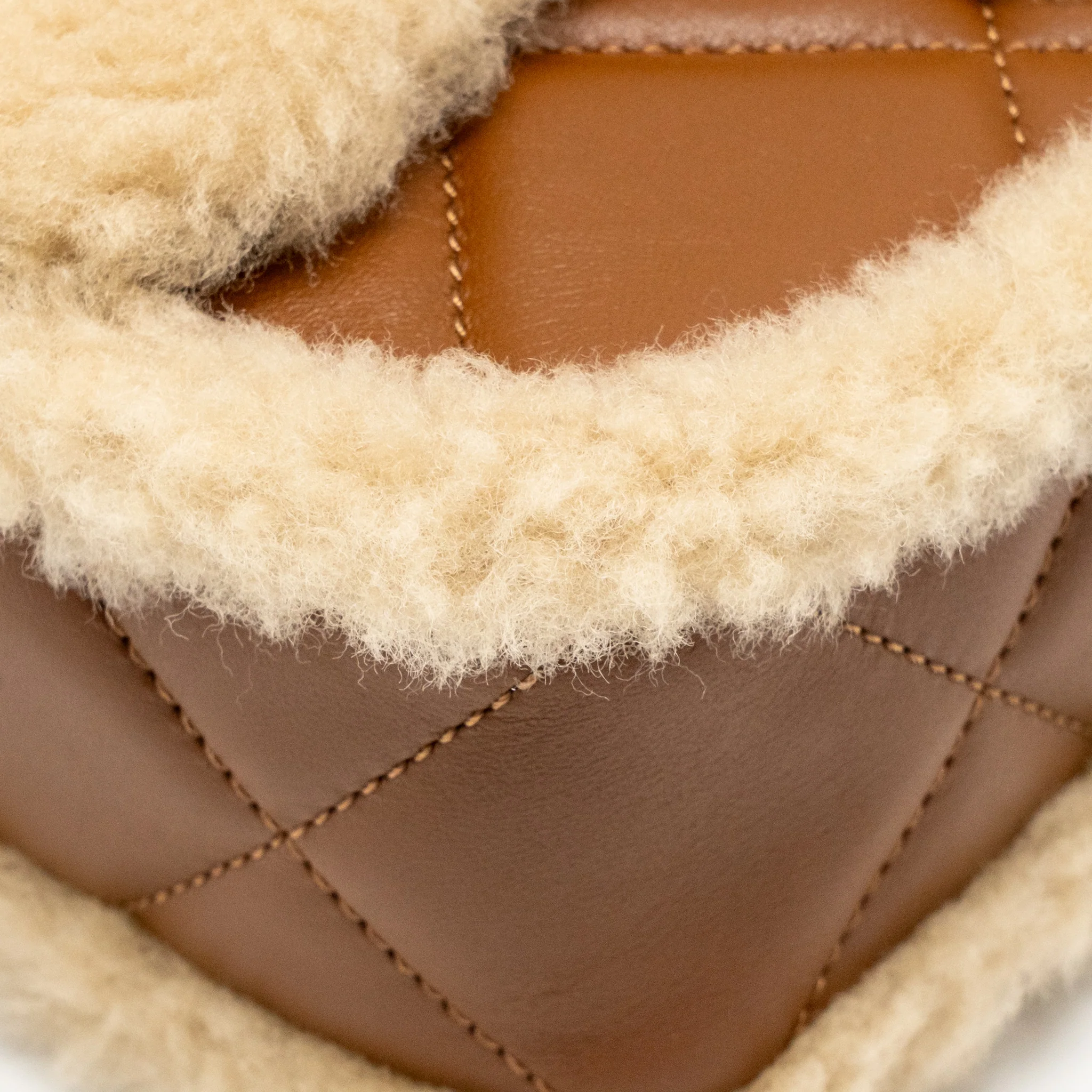 Chanel Mini Shearling Flap Bag Lambskin Dark Brown GHW (Microchip) - Image 9