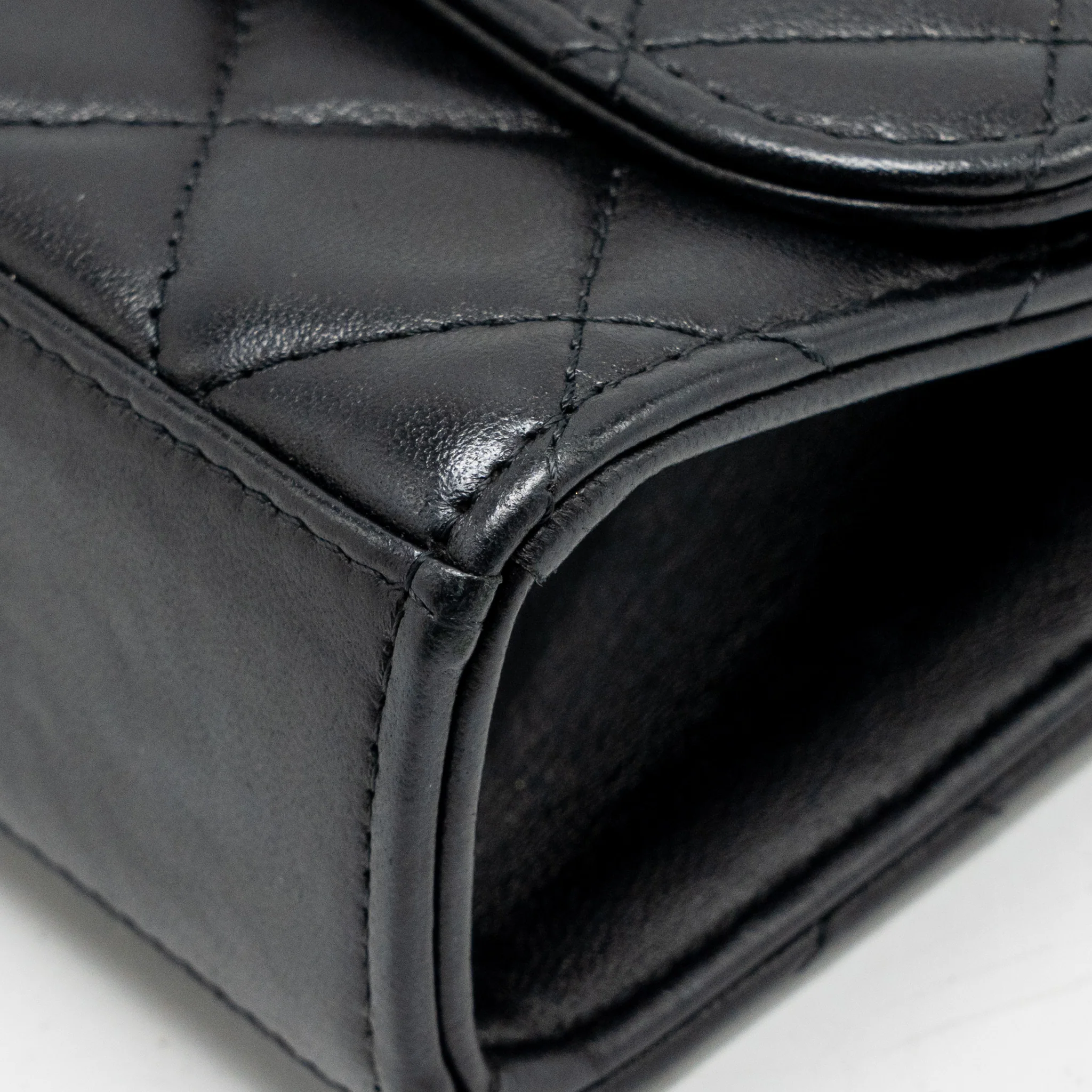 Chanel Mini Trendy CC Clutch with Chain Lambskin Black LGHW (Microchip) - Image 10