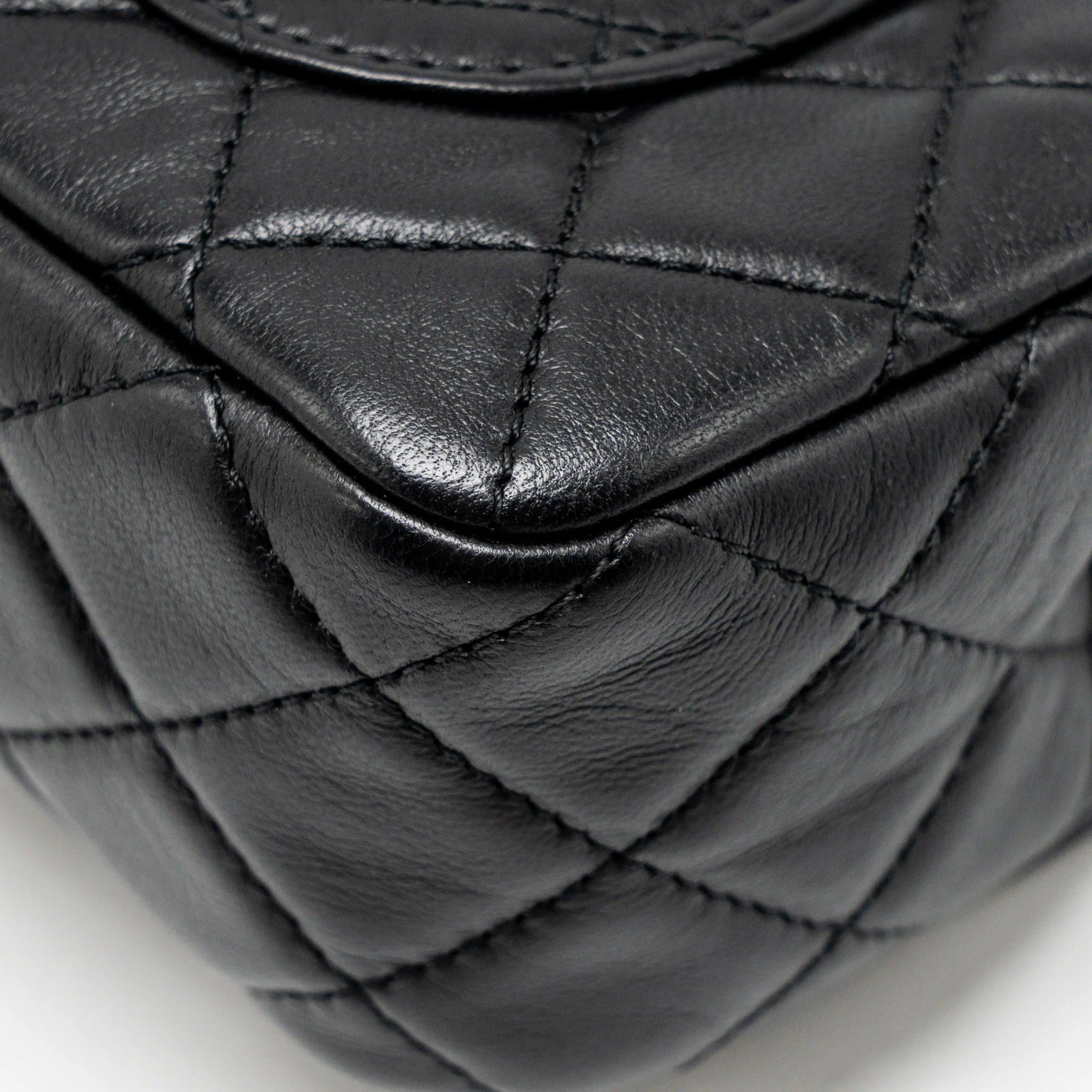 Chanel Pearl Crush Mini Rectangular Flap Bag Lambskin Black GHW (microchip) - Image 11