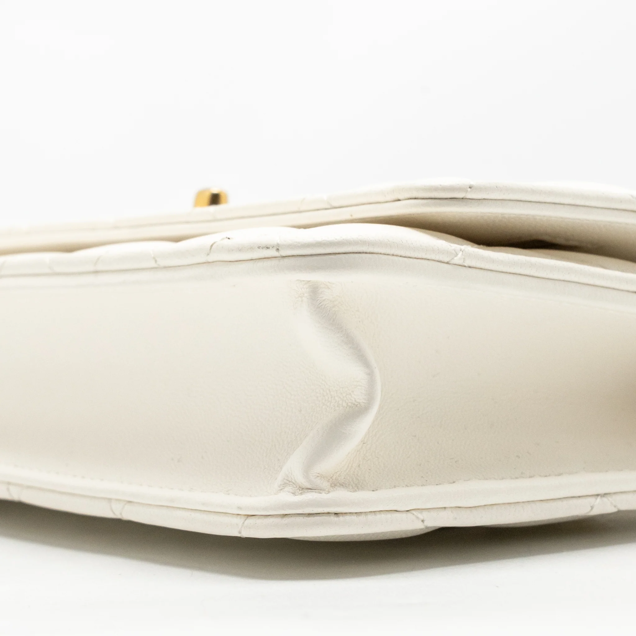 Chanel pearl crush wallet on chain lambskin white GHW (microchip) - Image 8