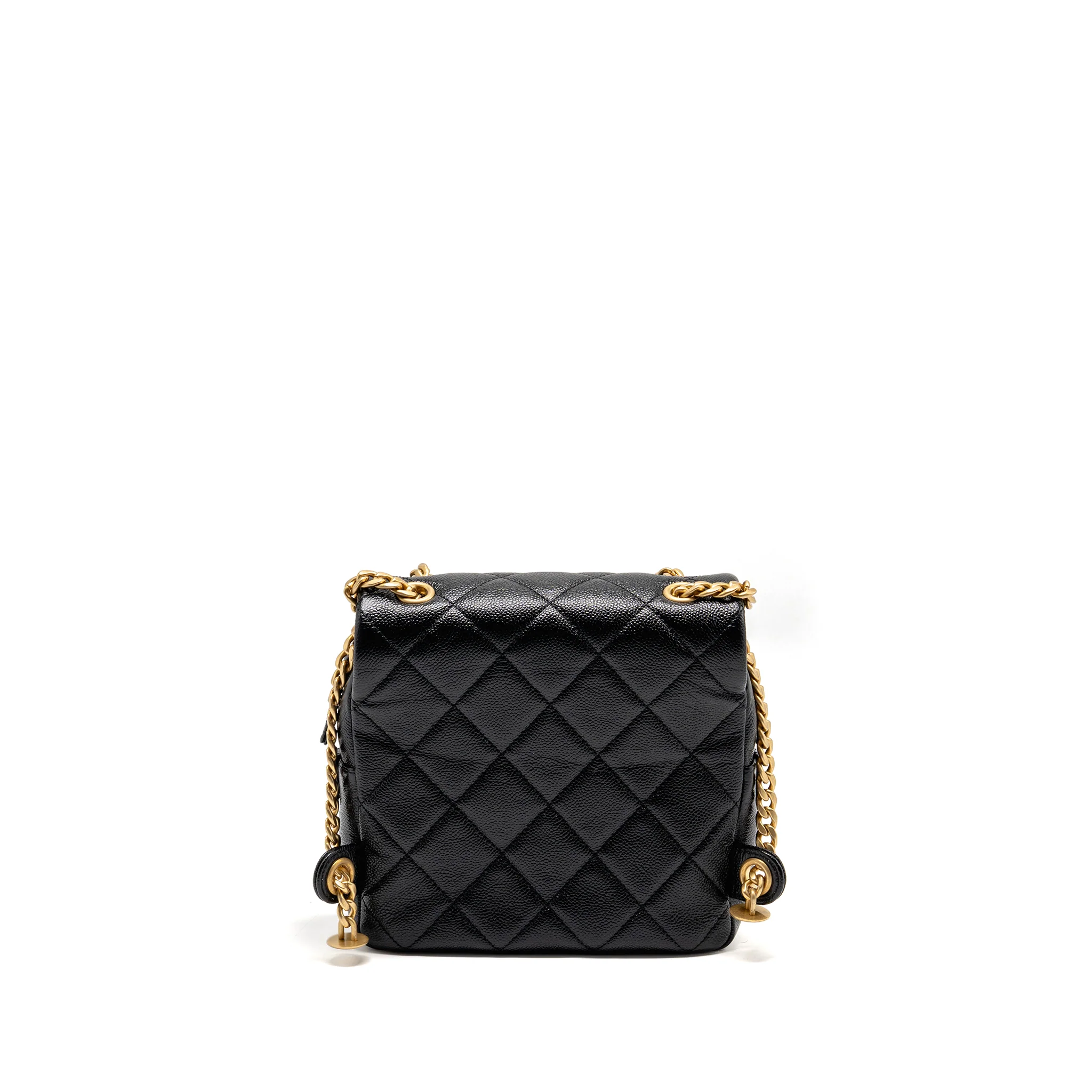 Chanel Quilted Flap Backpack Caviar Black GHW (Microchip) - Image 2