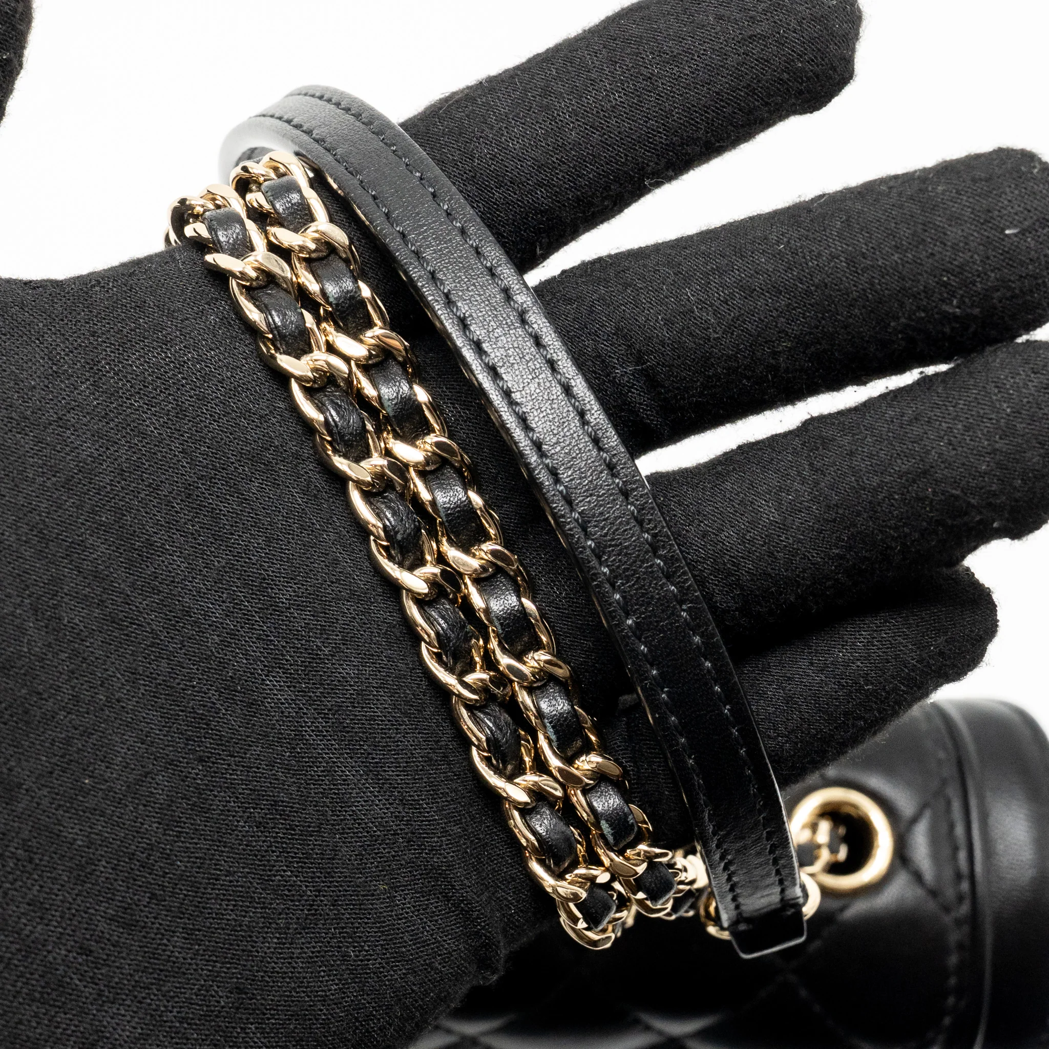 Chanel Quilted square flap bag lambskin black LGHW - Image 20