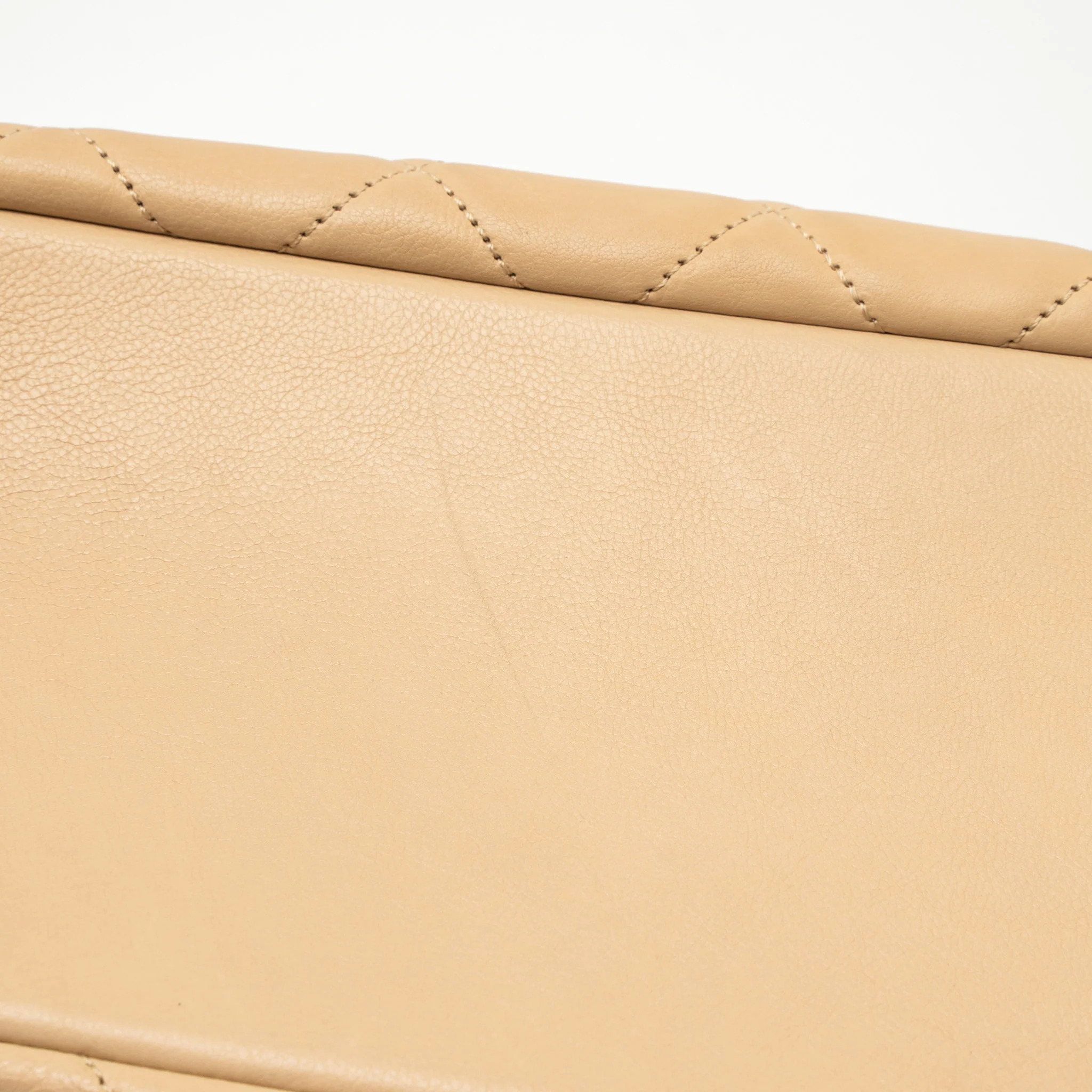 Chanel Shopping Tote Calfskin Beige GHW - Image 8