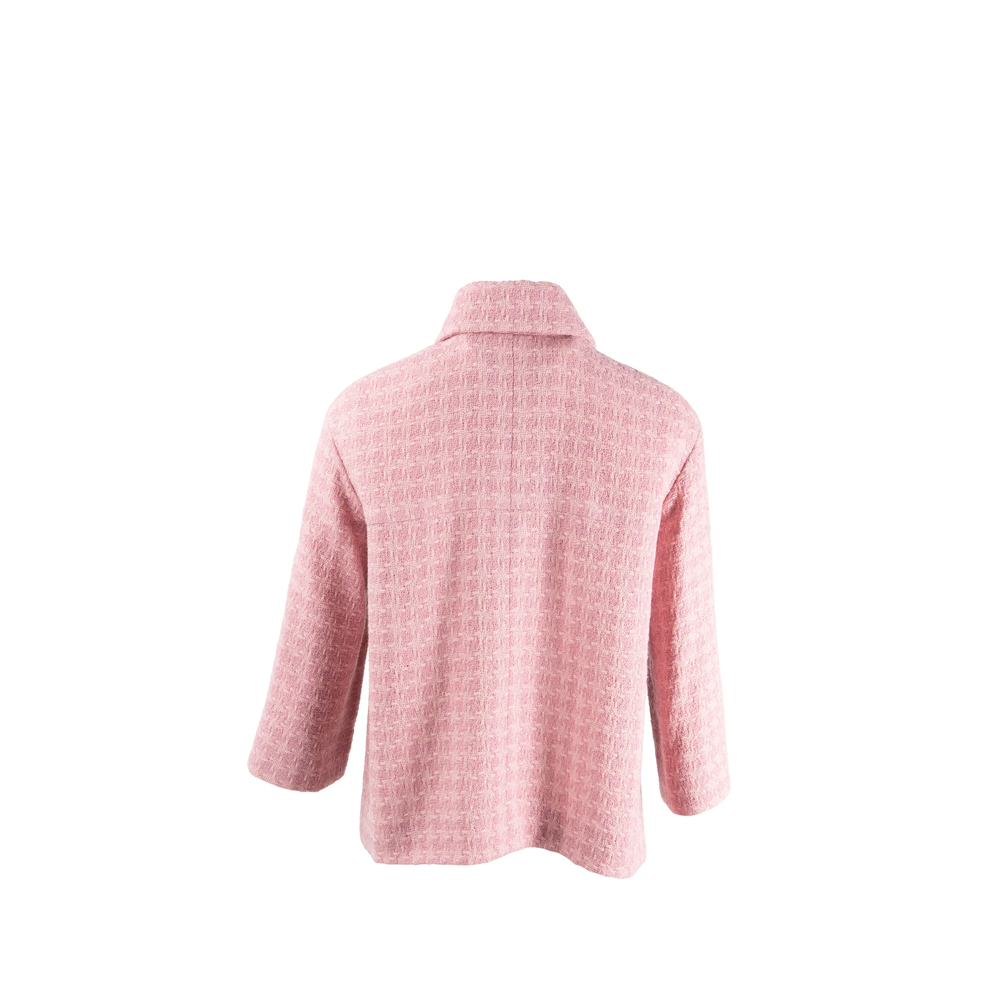 Chanel Size 34 19B Detailed Button Jacket Wool Pink - Image 2
