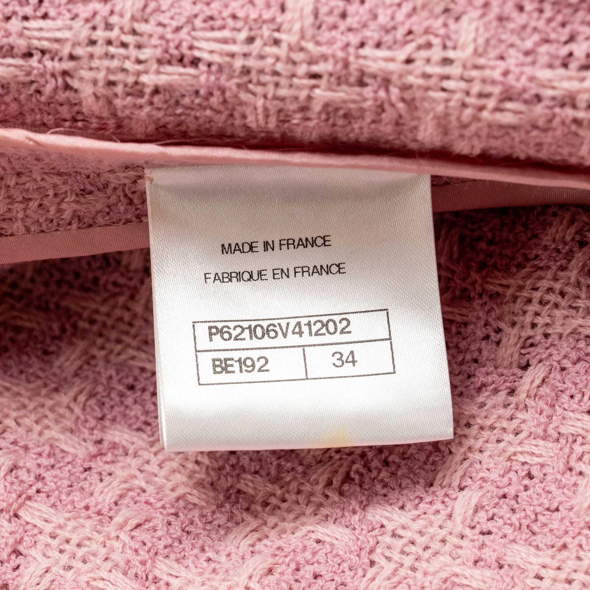 Chanel Size 34 19B Detailed Button Jacket Wool Pink - Image 7
