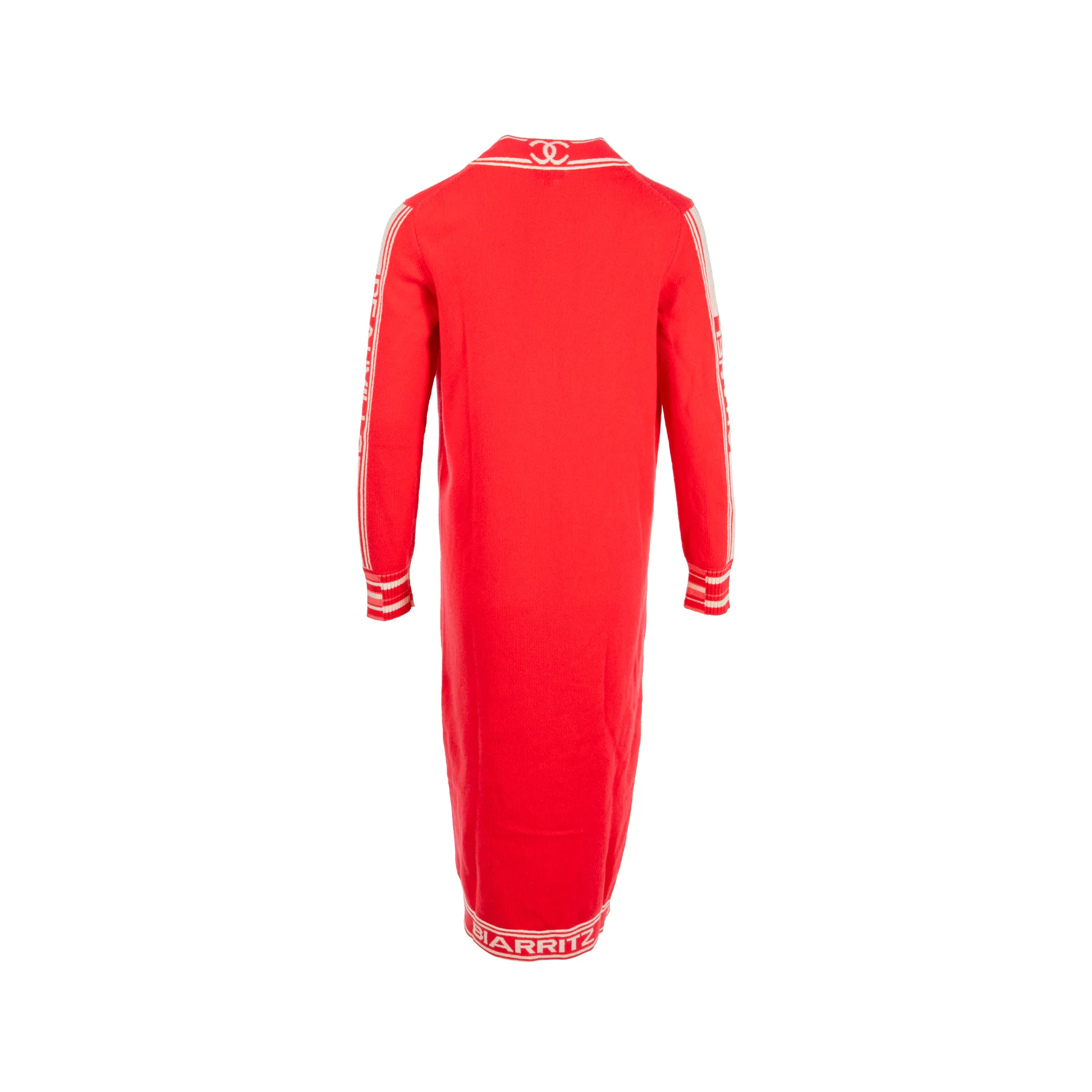 Chanel size 34 19P long cardigan cashmere carol / ecru / pink - Image 2