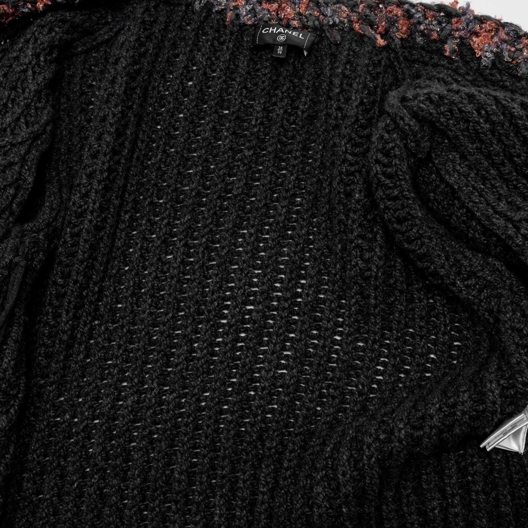 Chanel Size 34/36 cardigan cashmere grey/ multicolor - Image 5