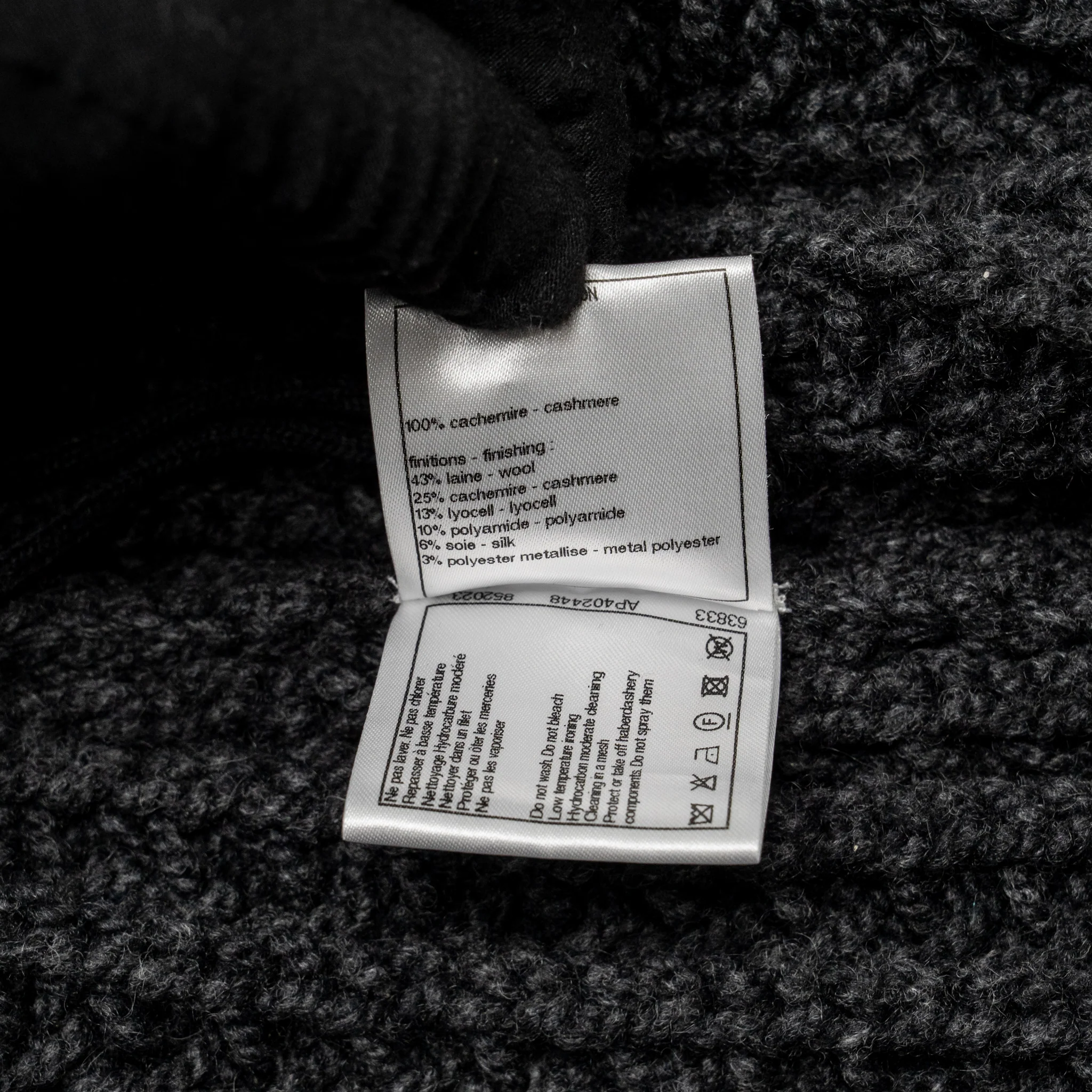 Chanel Size 34/36 cardigan cashmere grey/ multicolor - Image 8