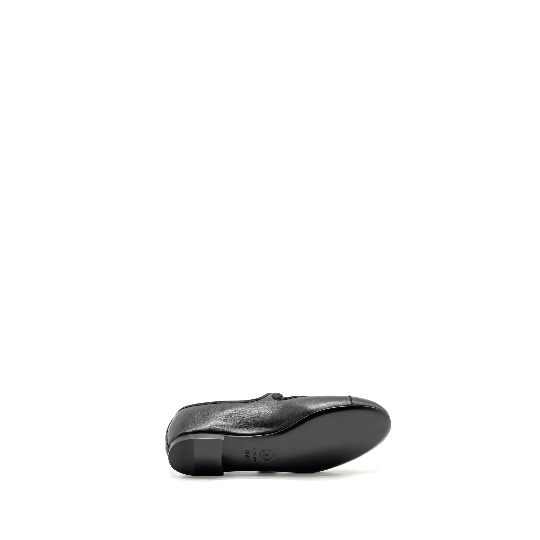Chanel size 36.5 Mary Jane’s ballet lambskin black - Image 5
