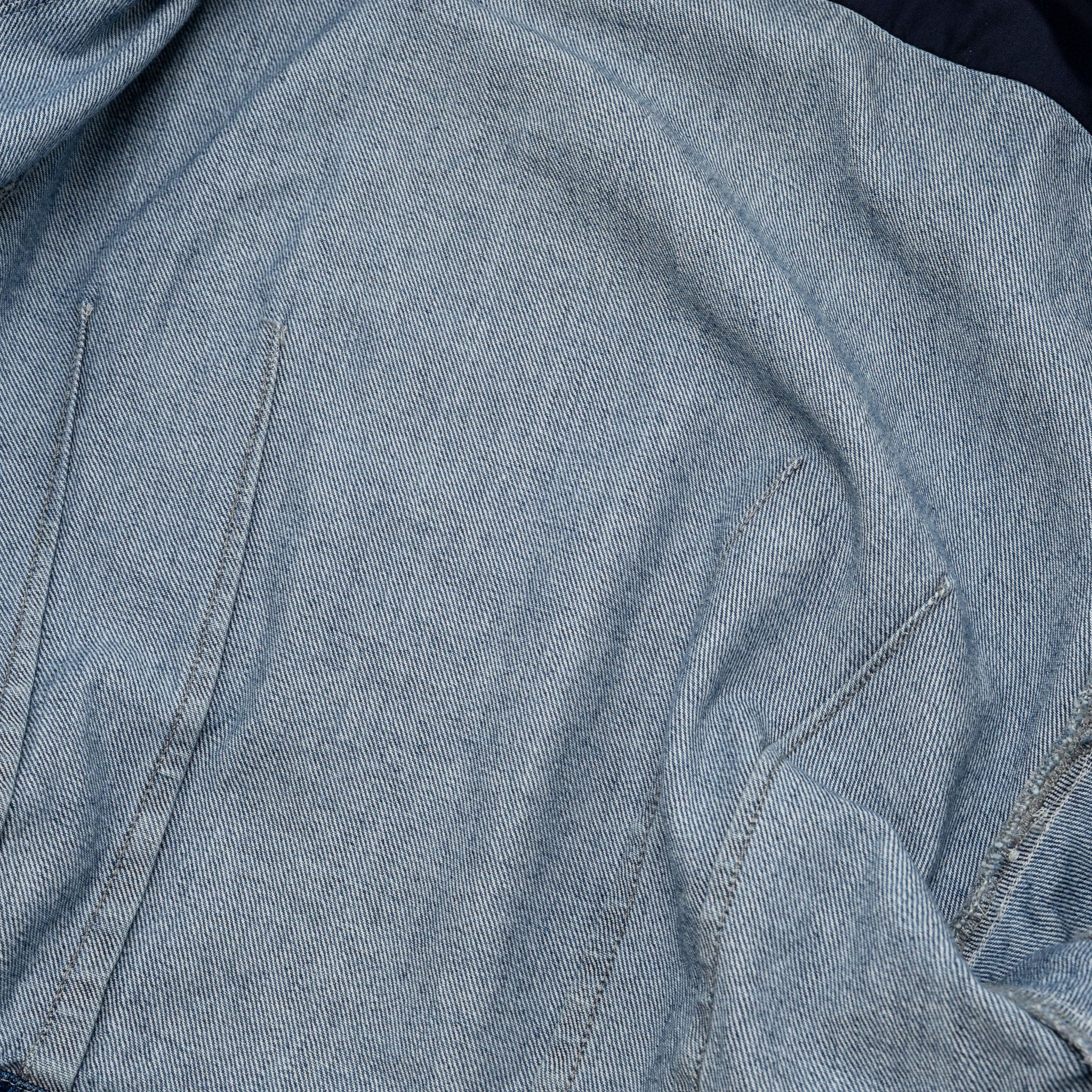 Chanel Size 38 20S Denim Jacket with Ruffles Cotton Blue Denim - Image 6