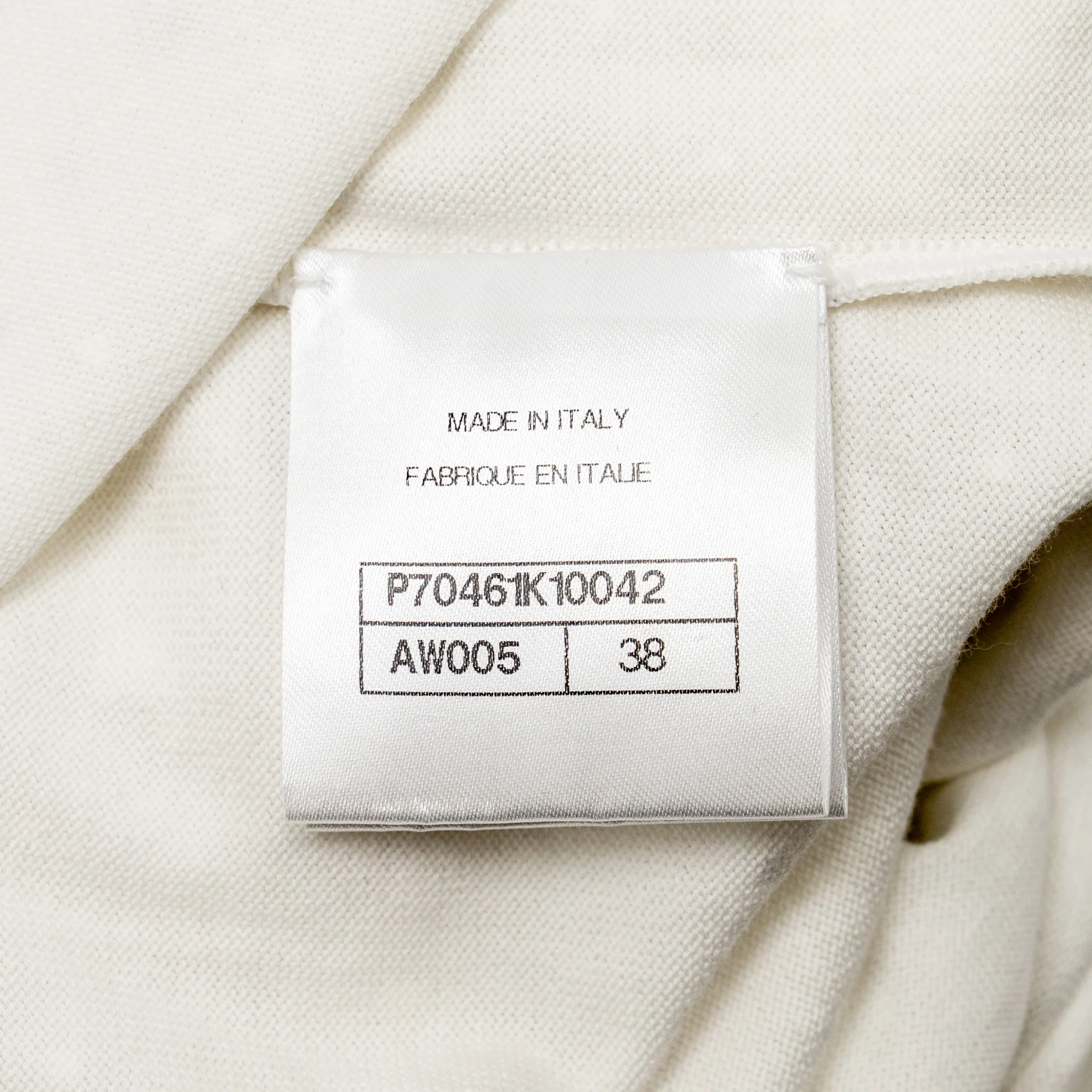 Chanel Size 38 21P Short Sleeve Midi Dress Cotton White - Image 5