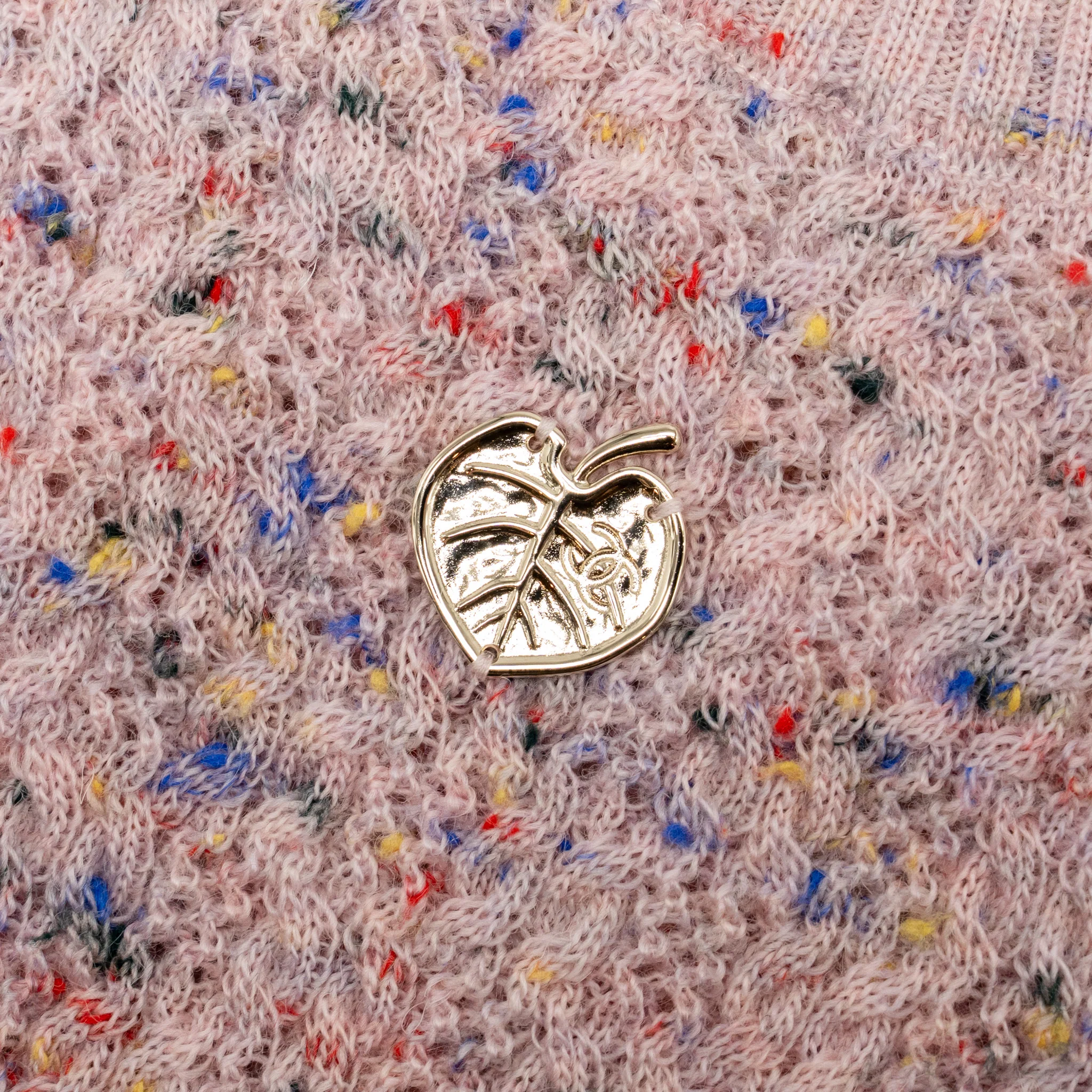 Chanel Size 38 CC Leaf Knit Vest Wool/Viscose Multicolour - Image 4