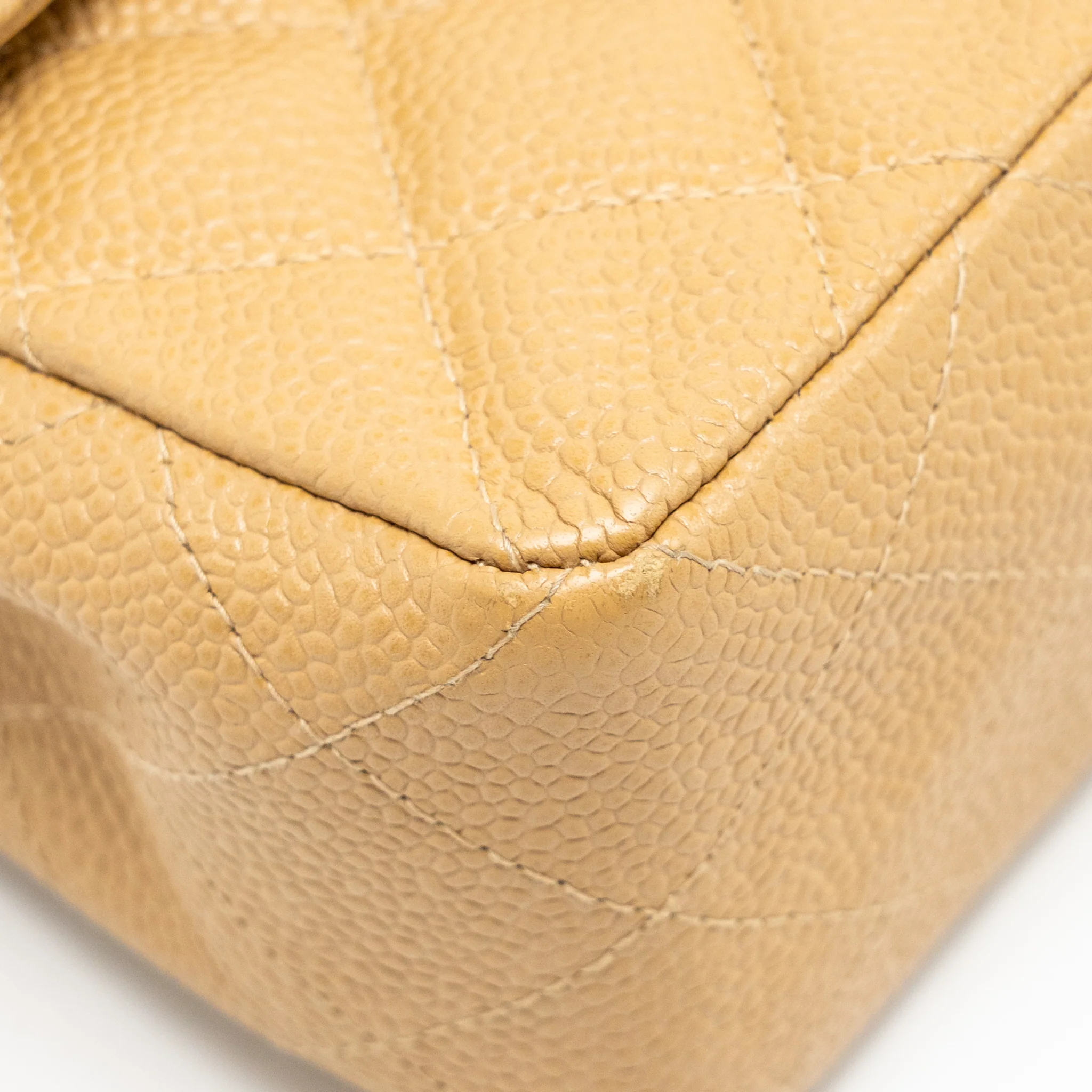Chanel Small Classic Double Flap Bag Caviar Beige SHW - Image 8