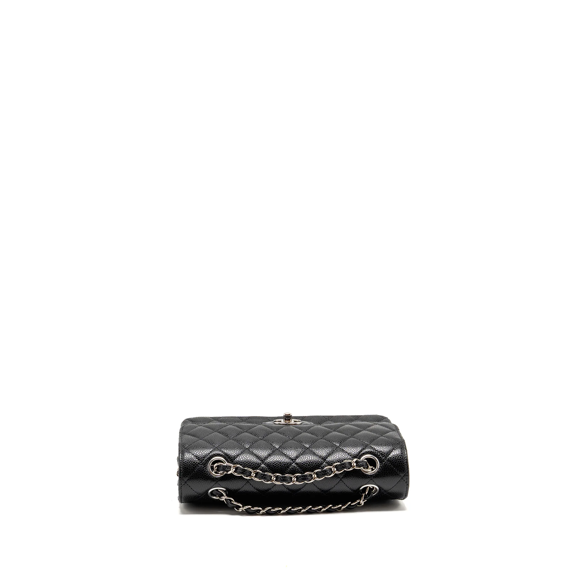 CHANEL Small Classic Double Flap Bag Caviar Black SHW - Image 5