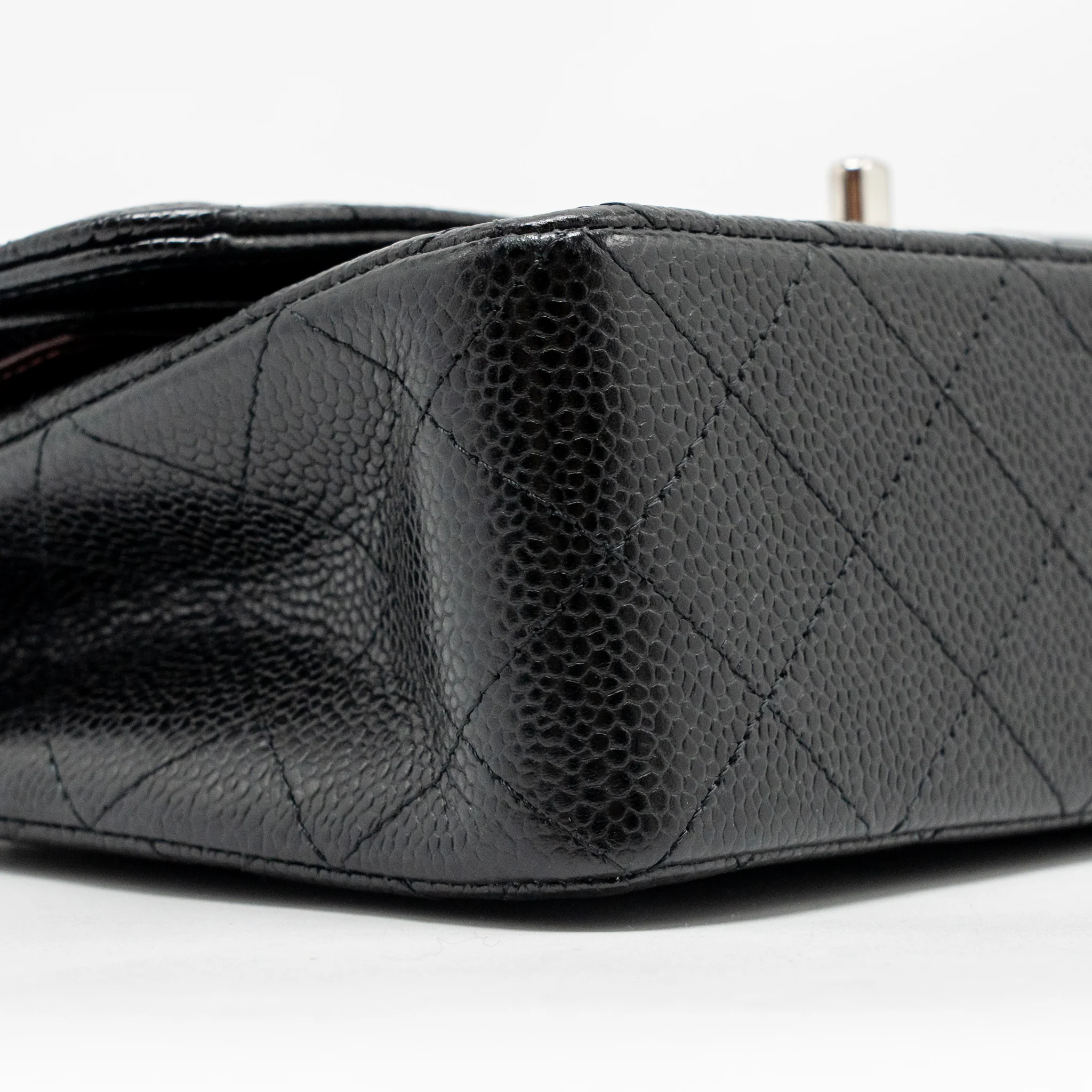 CHANEL Small Classic Double Flap Bag Caviar Black SHW - Image 7