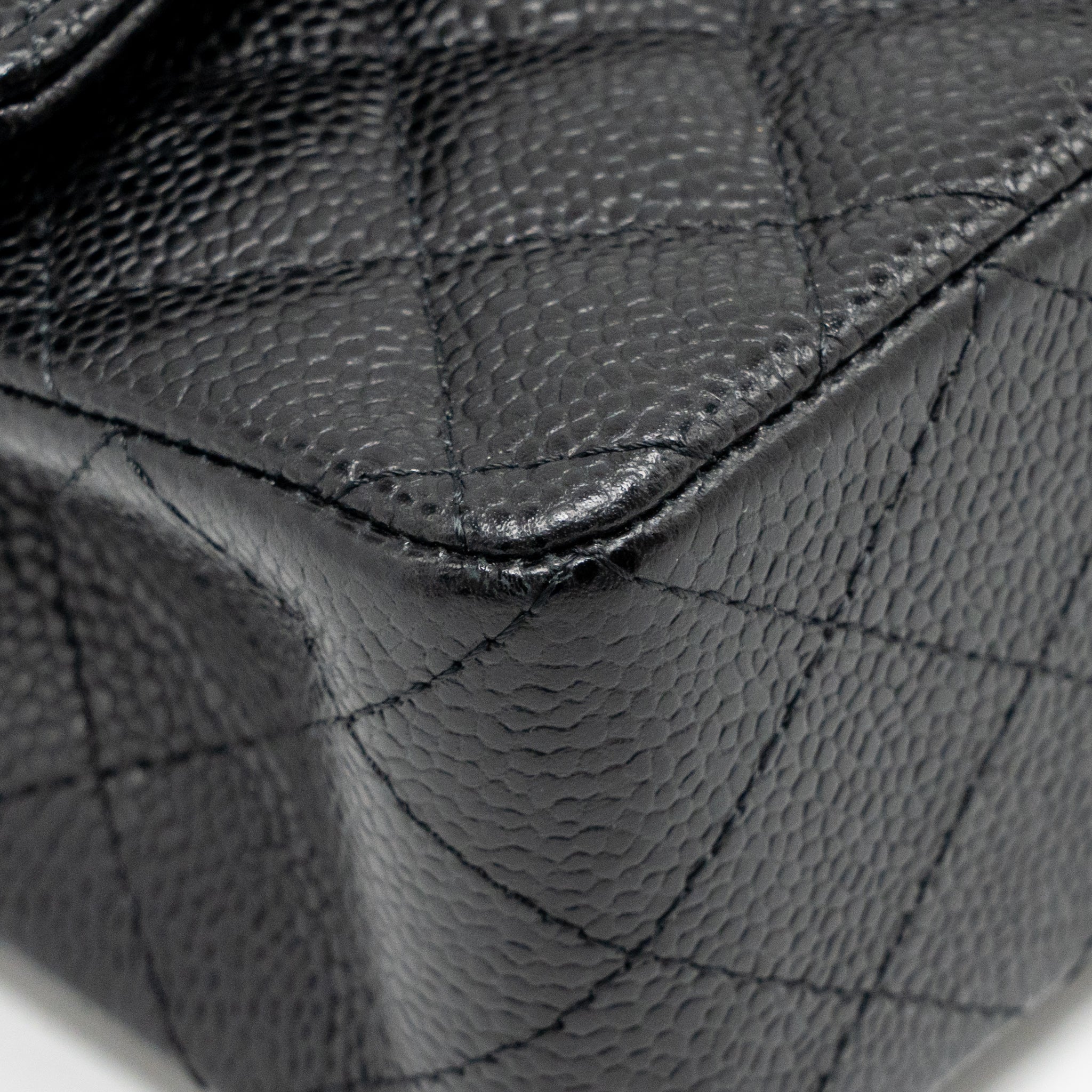 CHANEL Small Classic Double Flap Bag Caviar Black SHW - Image 9
