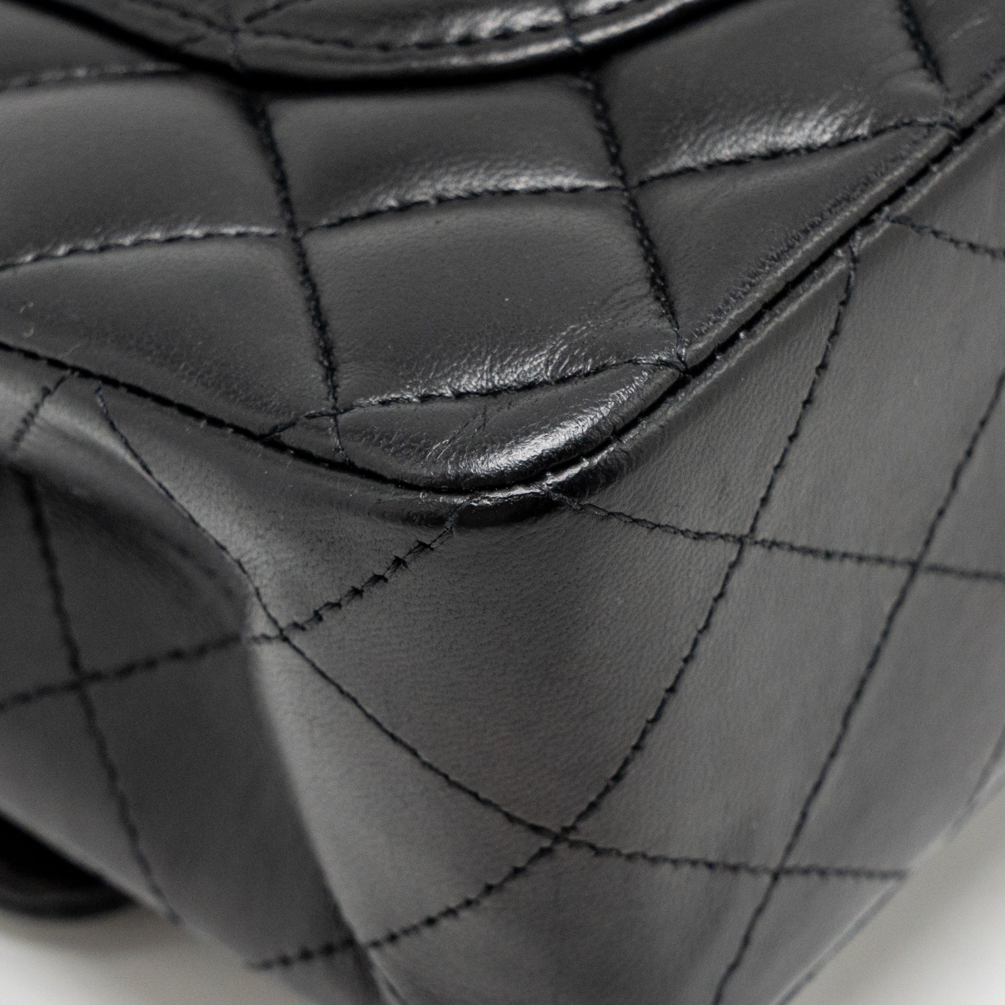 Chanel Small Classic Double Flap Bag Lambskin Black SHW - Image 11