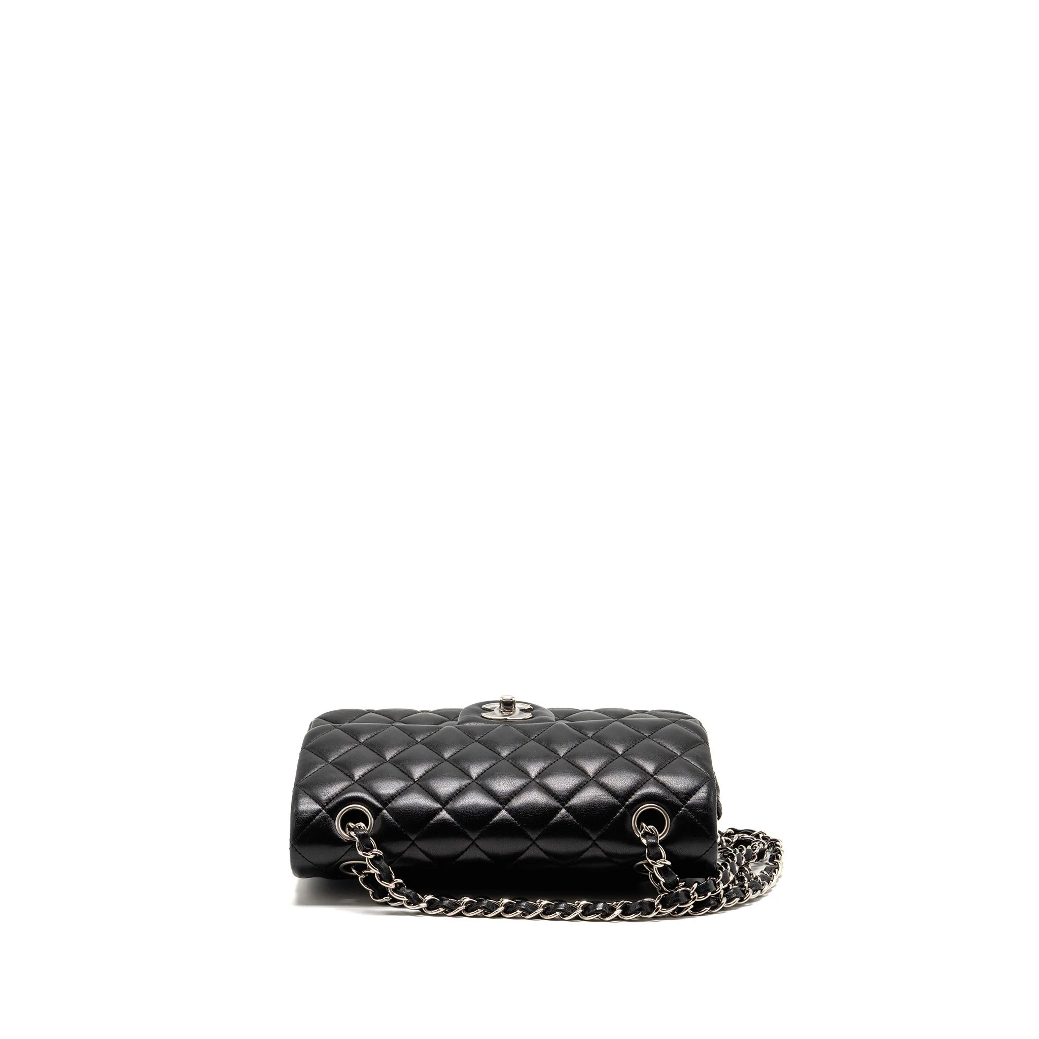 Chanel Small Classic Double Flap Bag Lambskin Black SHW - Image 5