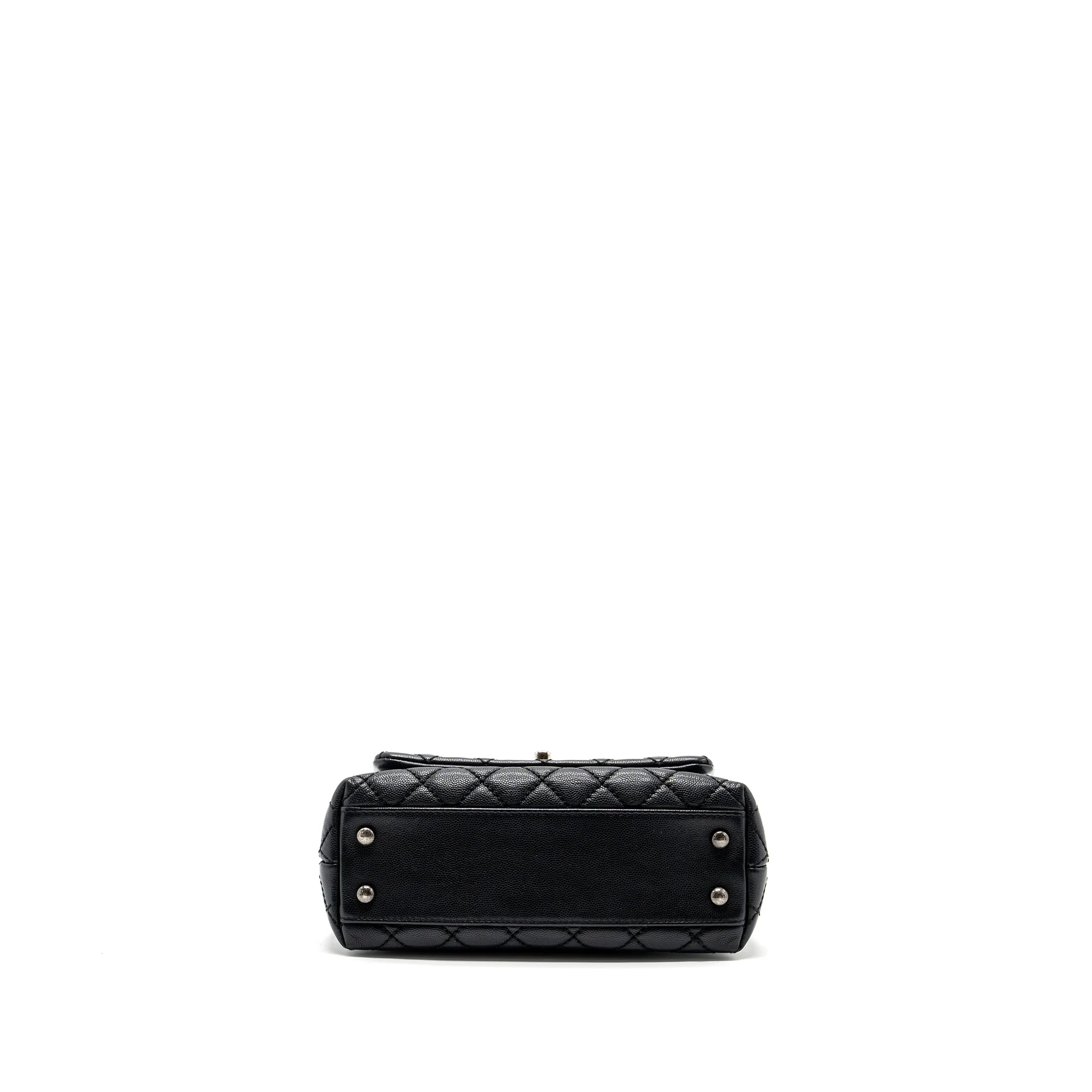 Chanel Small Coco Handle Caviar Black Ruthenium Hardware - Image 5