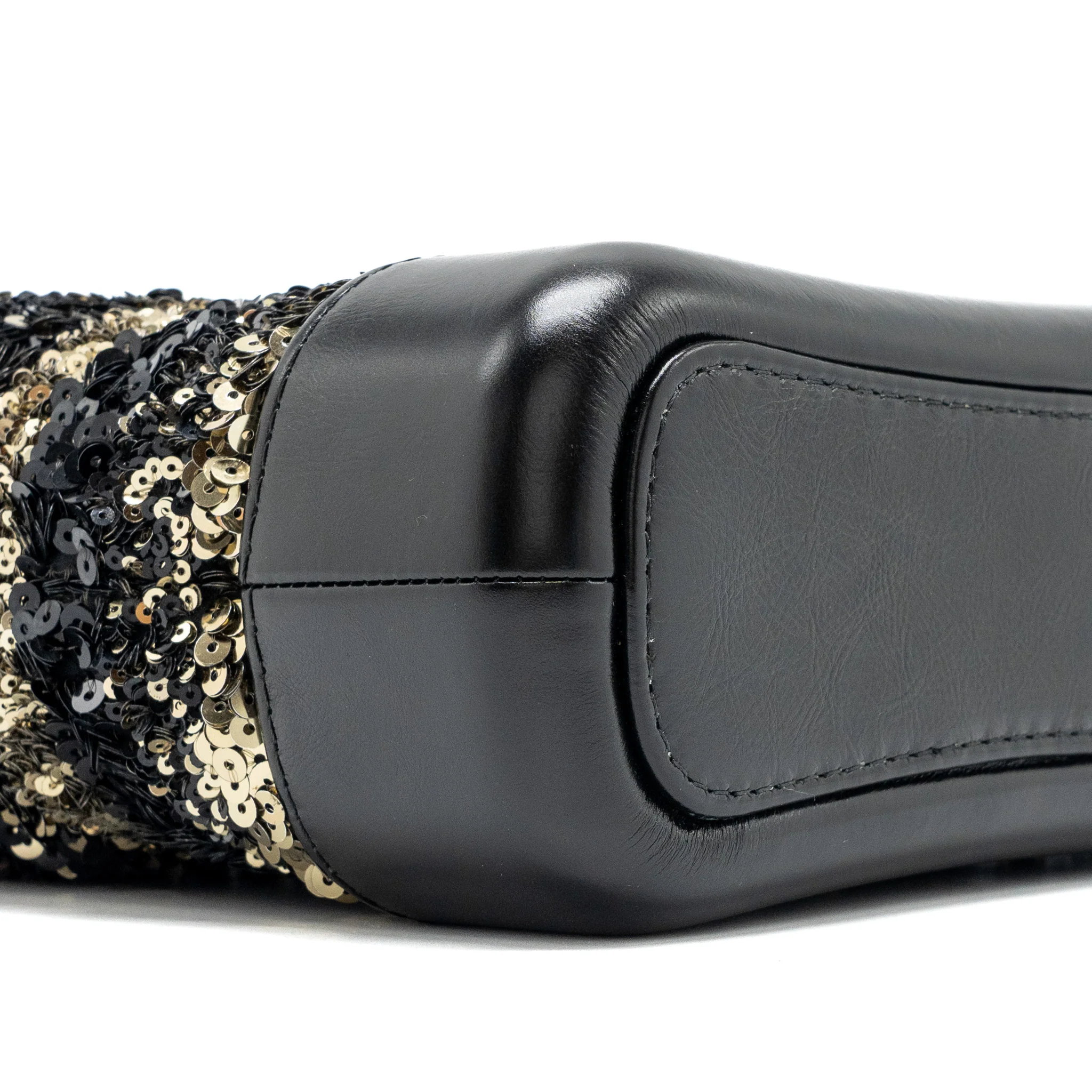Chanel Small Gabrielle Hobo Bag Limited Edition Sequins Black/Gold Multicoloured Hardware - Image 6