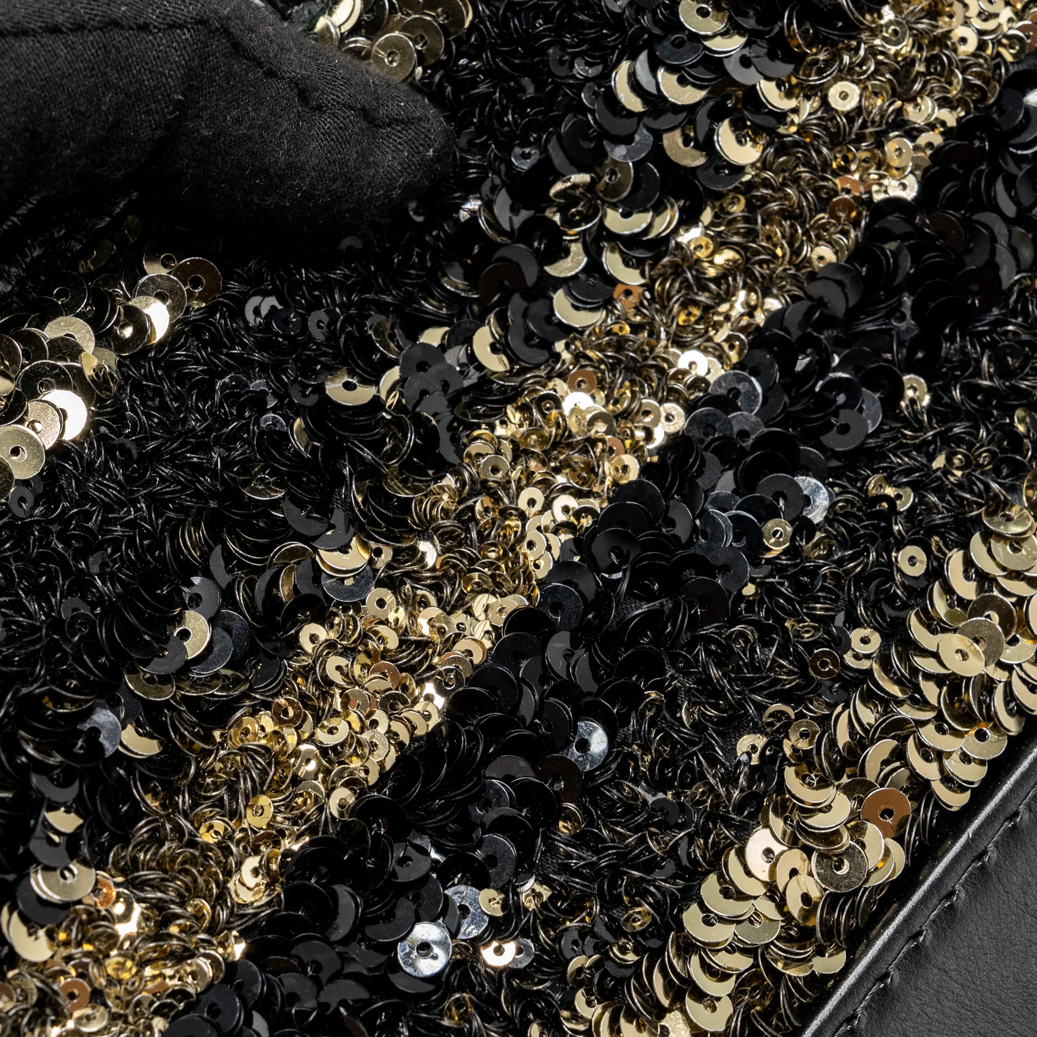 Chanel Small Gabrielle Hobo Bag Limited Edition Sequins Black/Gold Multicoloured Hardware - Image 8