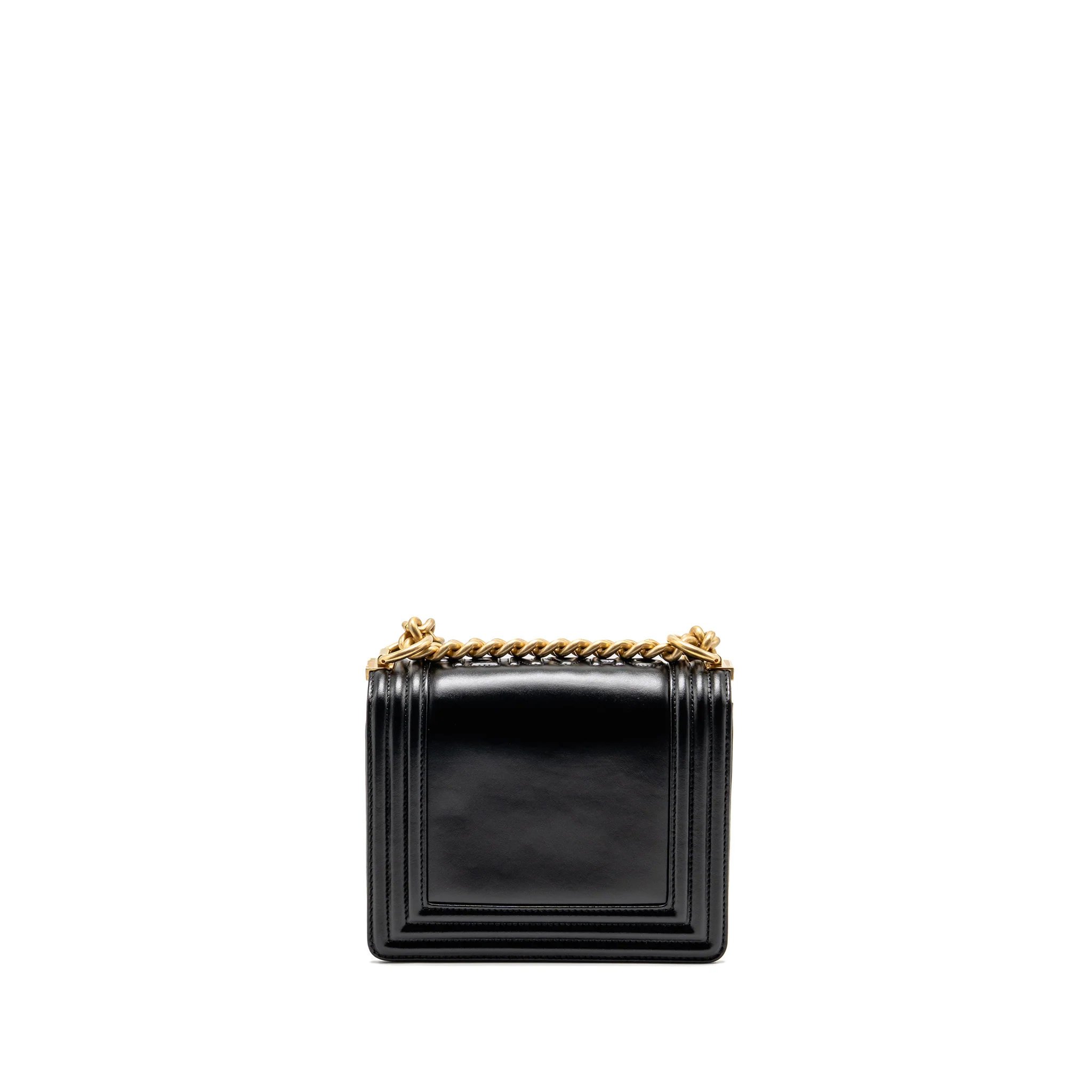 Chanel square boy bag calfskin black GHW (microchip) - Image 2