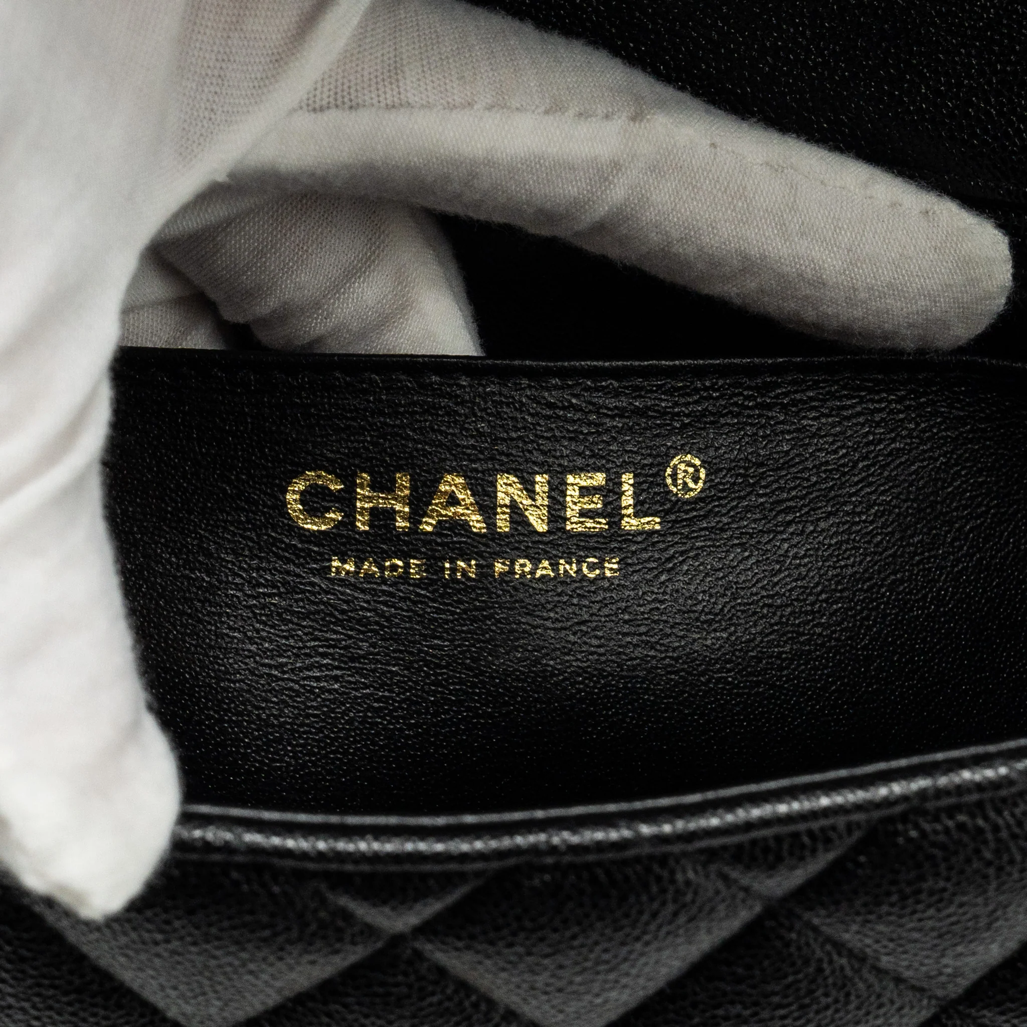 Chanel Top Handle Mini Rectangular Flap Bag Caviar Black GHW - Image 13