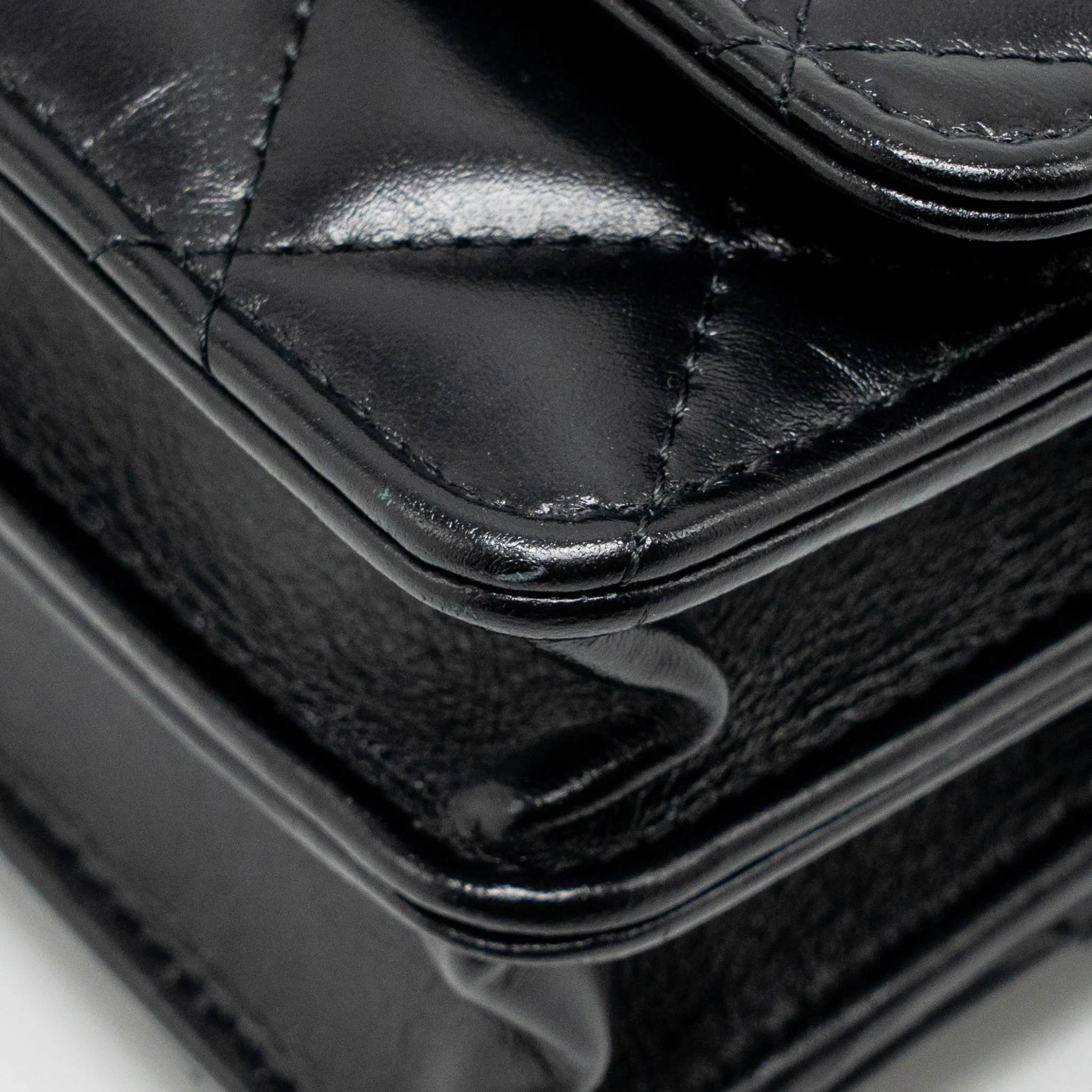 Chanel Top Handle Mini Wallet On Chain Calfskin Black GHW(microchip) - Image 8
