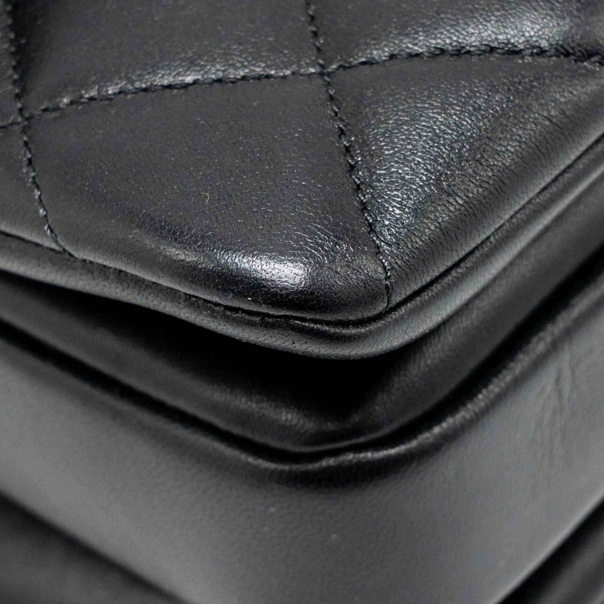 Chanel Top Handle Trendy CC Flap Bag Lambskin Black LGHW - Image 9