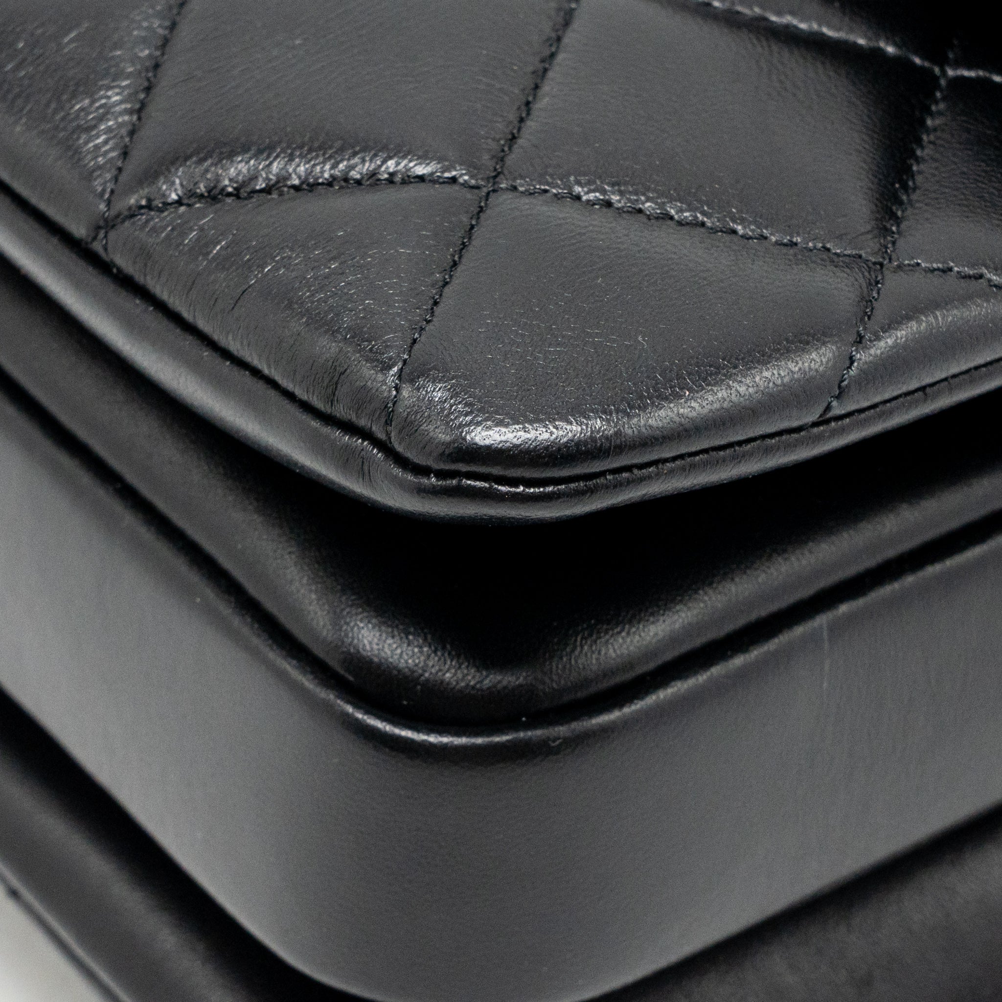 Chanel Top Handle Trendy CC Flap Bag Lambskin Black LGHW (Microchip) - Image 10