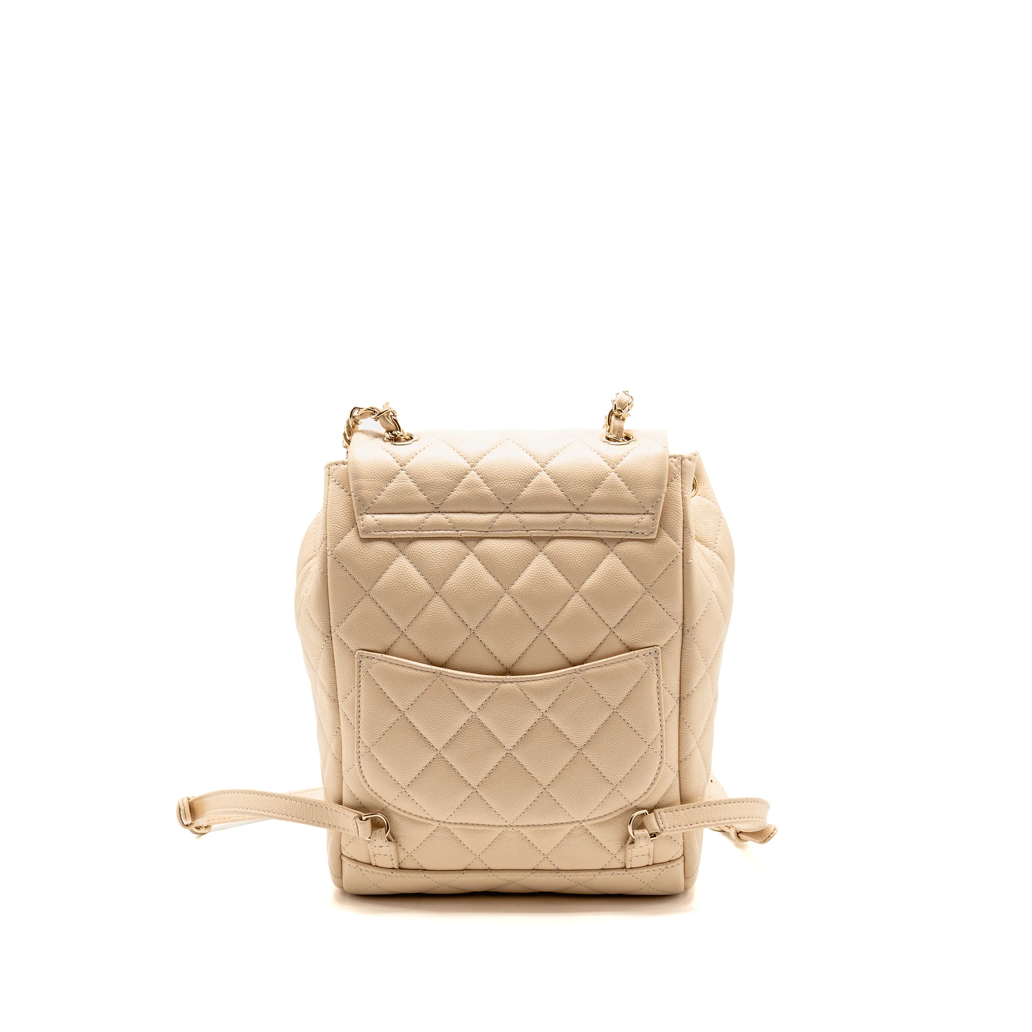 Chanel Urban Spirit backpack caviar beige LGHW (microchip) - Image 2