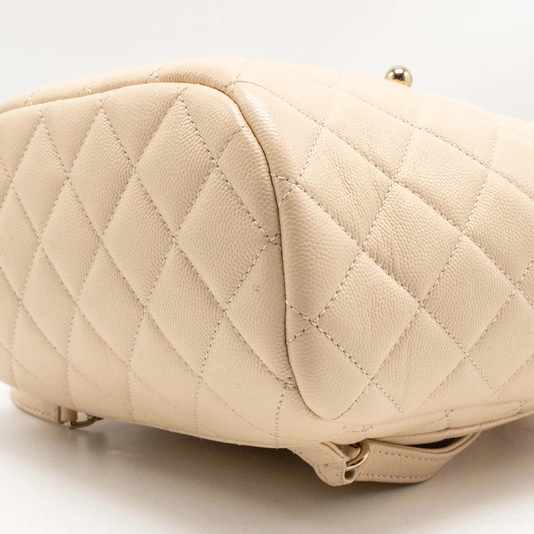 Chanel Urban Spirit backpack caviar beige LGHW (microchip) - Image 8