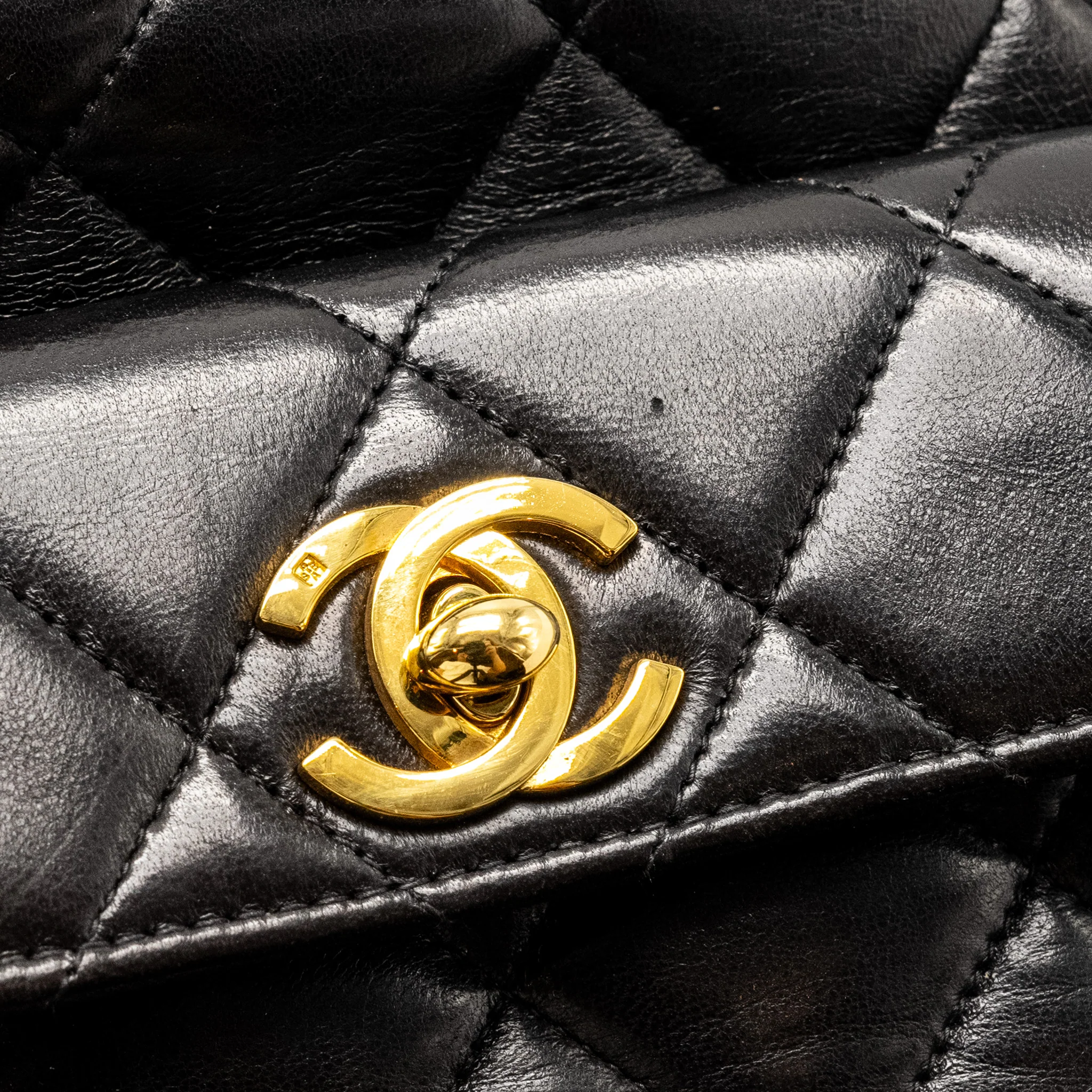 Chanel Vintage Duma Backpack Lambskin Black GHW - Image 13