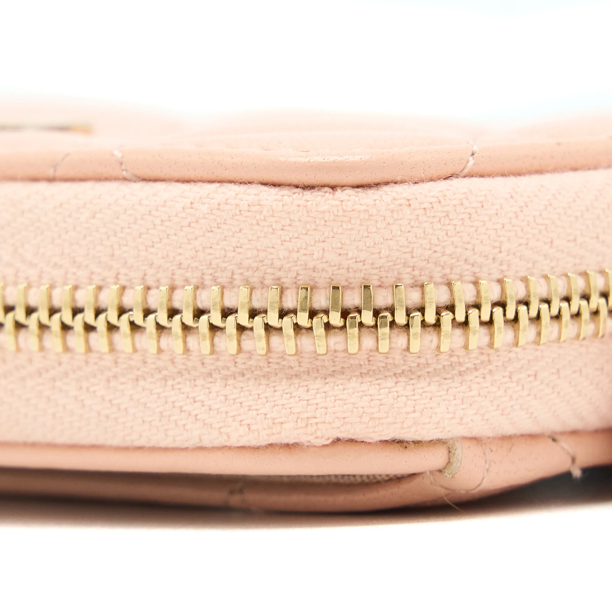 Chanel Zip Card Holder Lambskin Light Pink LGHW - Image 8
