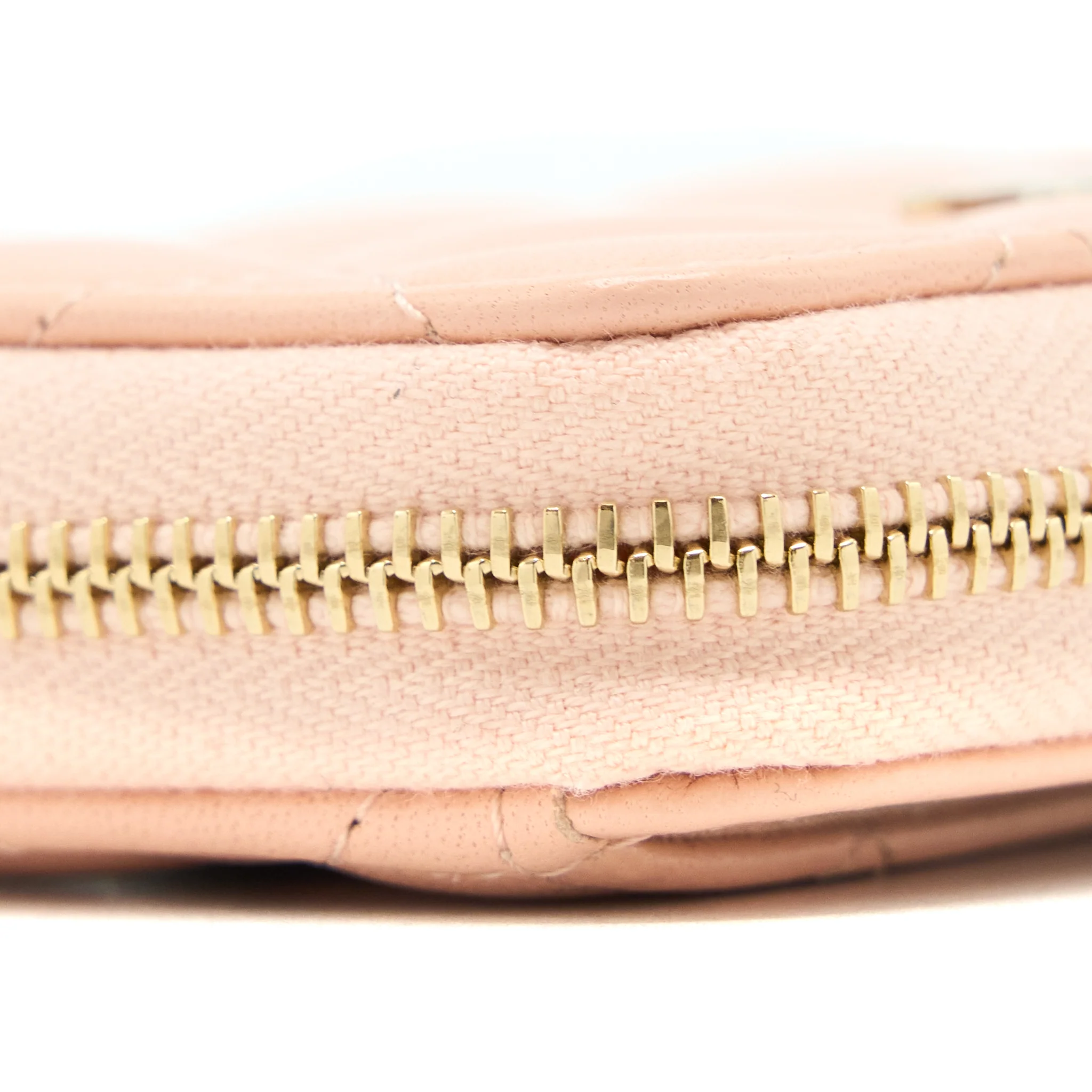 Chanel Zip Card Holder Lambskin Light Pink LGHW - Image 9
